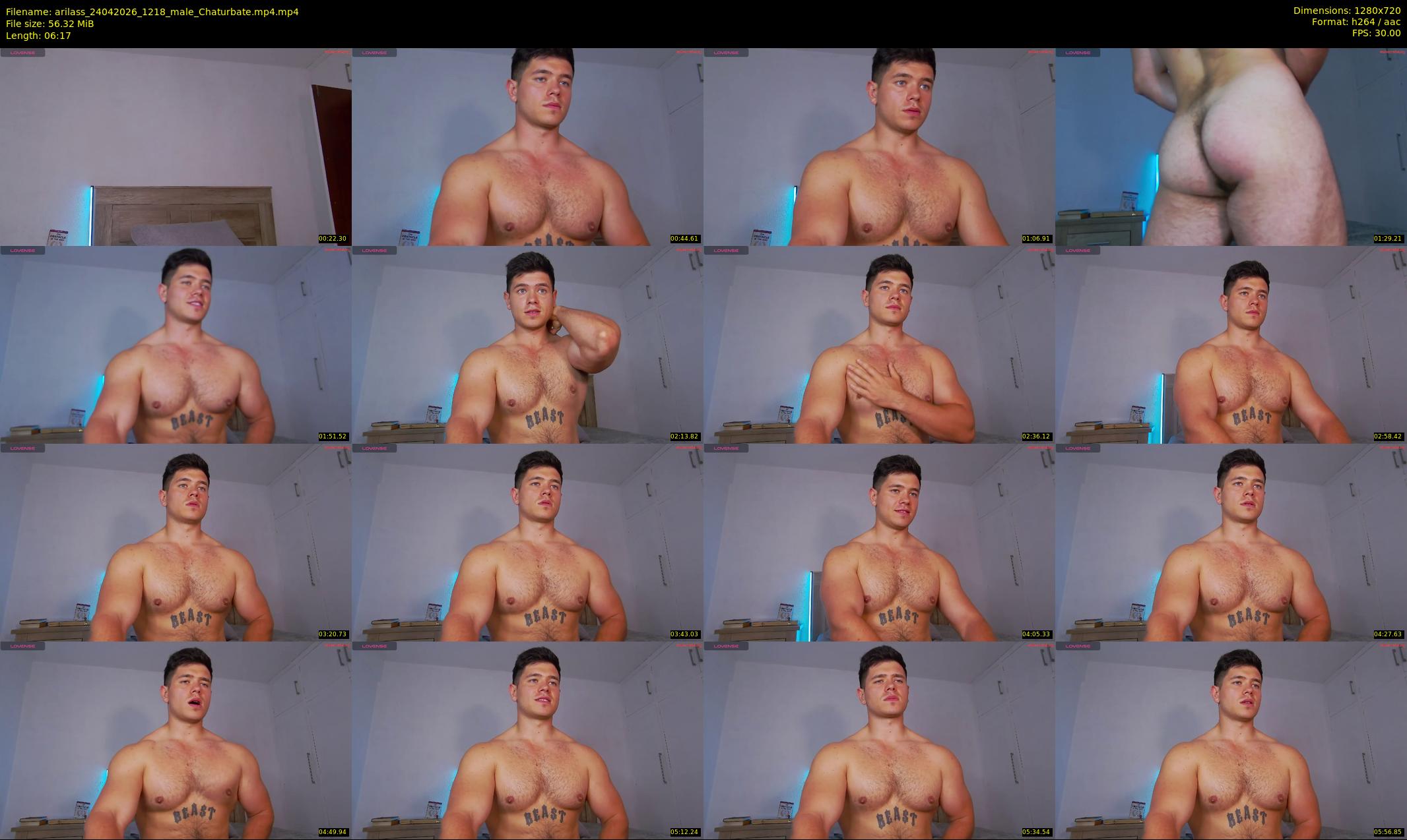 arilass — 7 minute Chaturbate male cam show recording, 720p, Apr 24, 2026