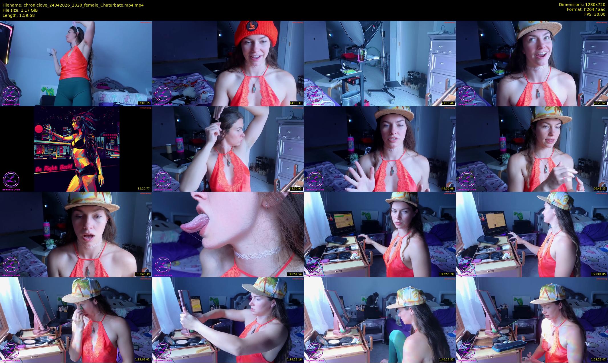 chroniclove — 120 minute Chaturbate female cam show recording, 720p, Apr 24, 2026