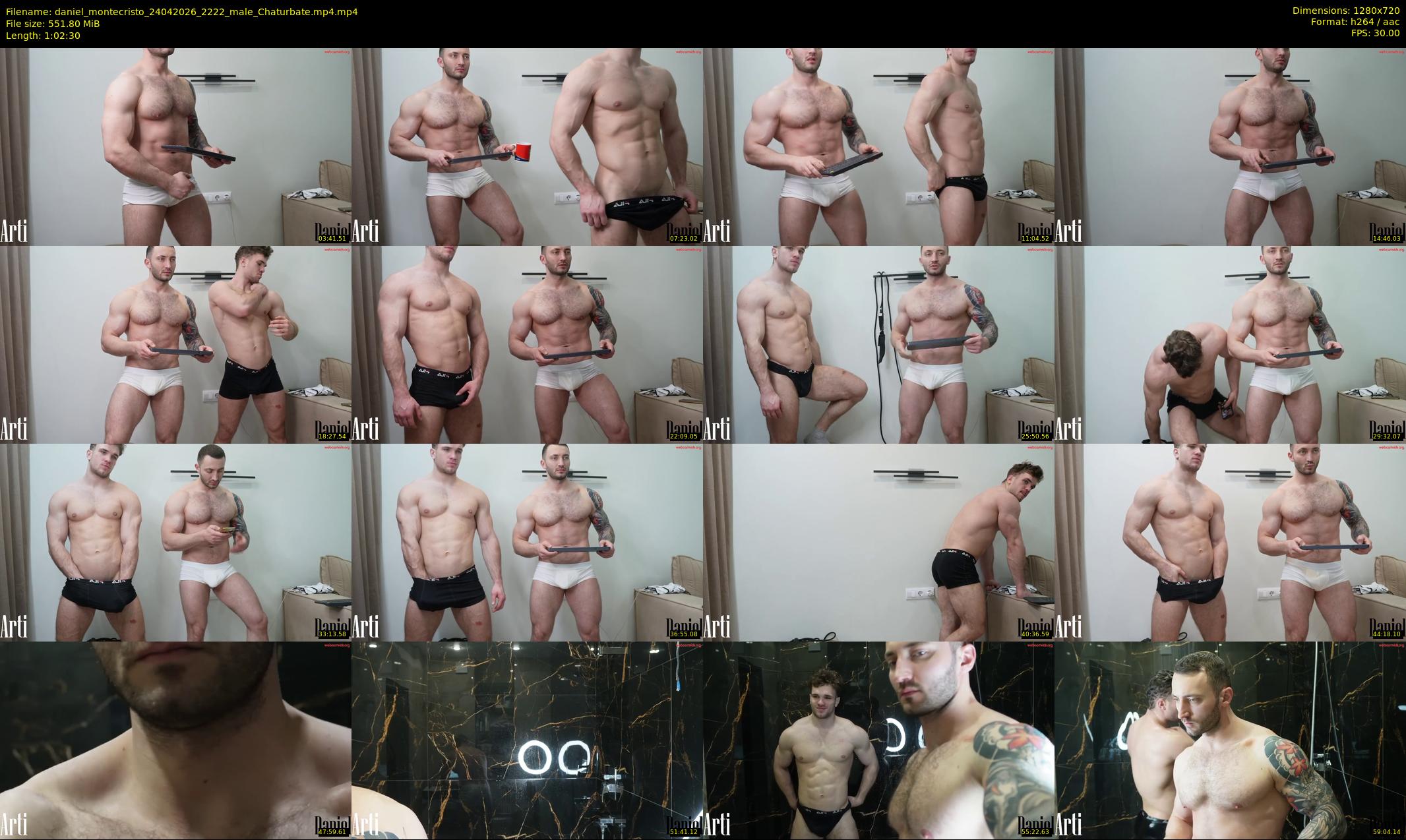 daniel_montecristo — 63 minute Chaturbate male cam show recording, 720p, Apr 24, 2026