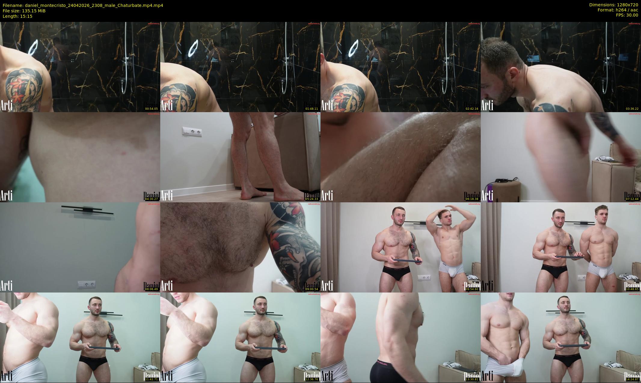 daniel_montecristo — 16 minute Chaturbate male cam show recording, 720p, Apr 24, 2026