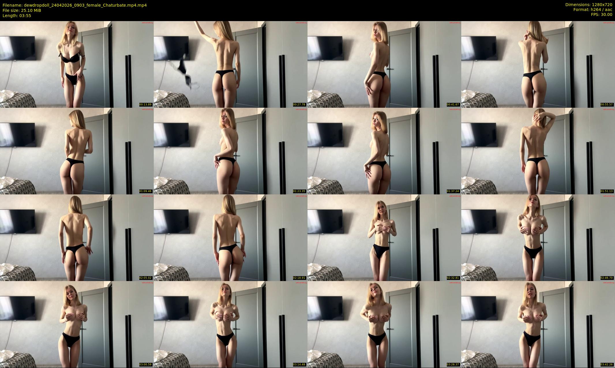dewdropdoll — 4 minute Chaturbate female cam show recording, 720p, Apr 24, 2026