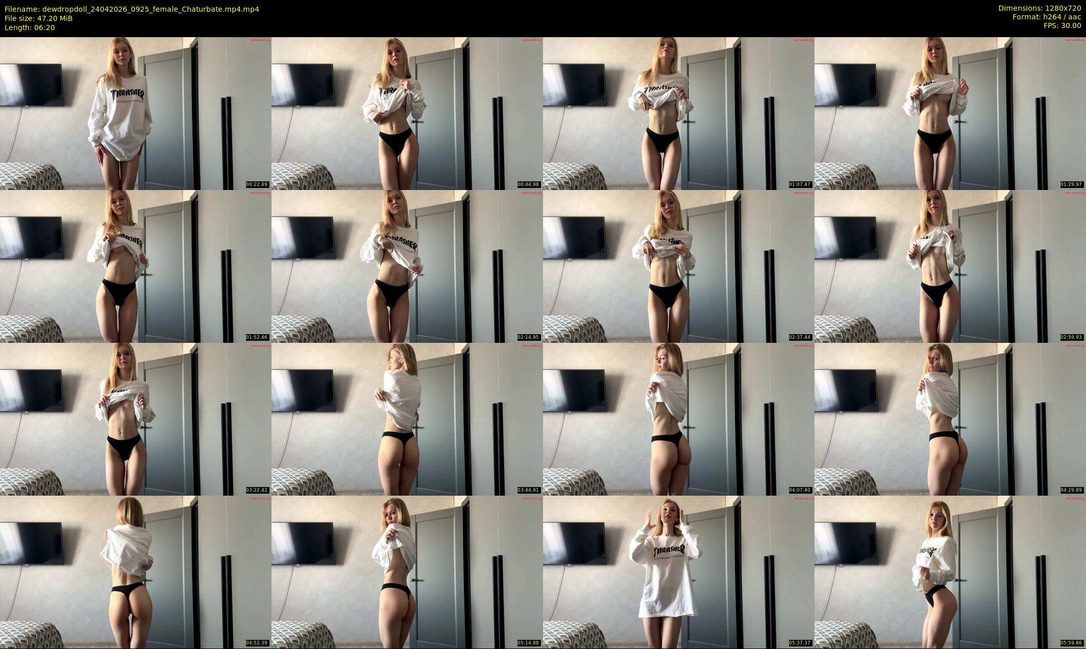 dewdropdoll — 7 minute Chaturbate female cam show recording, 720p, Apr 24, 2026