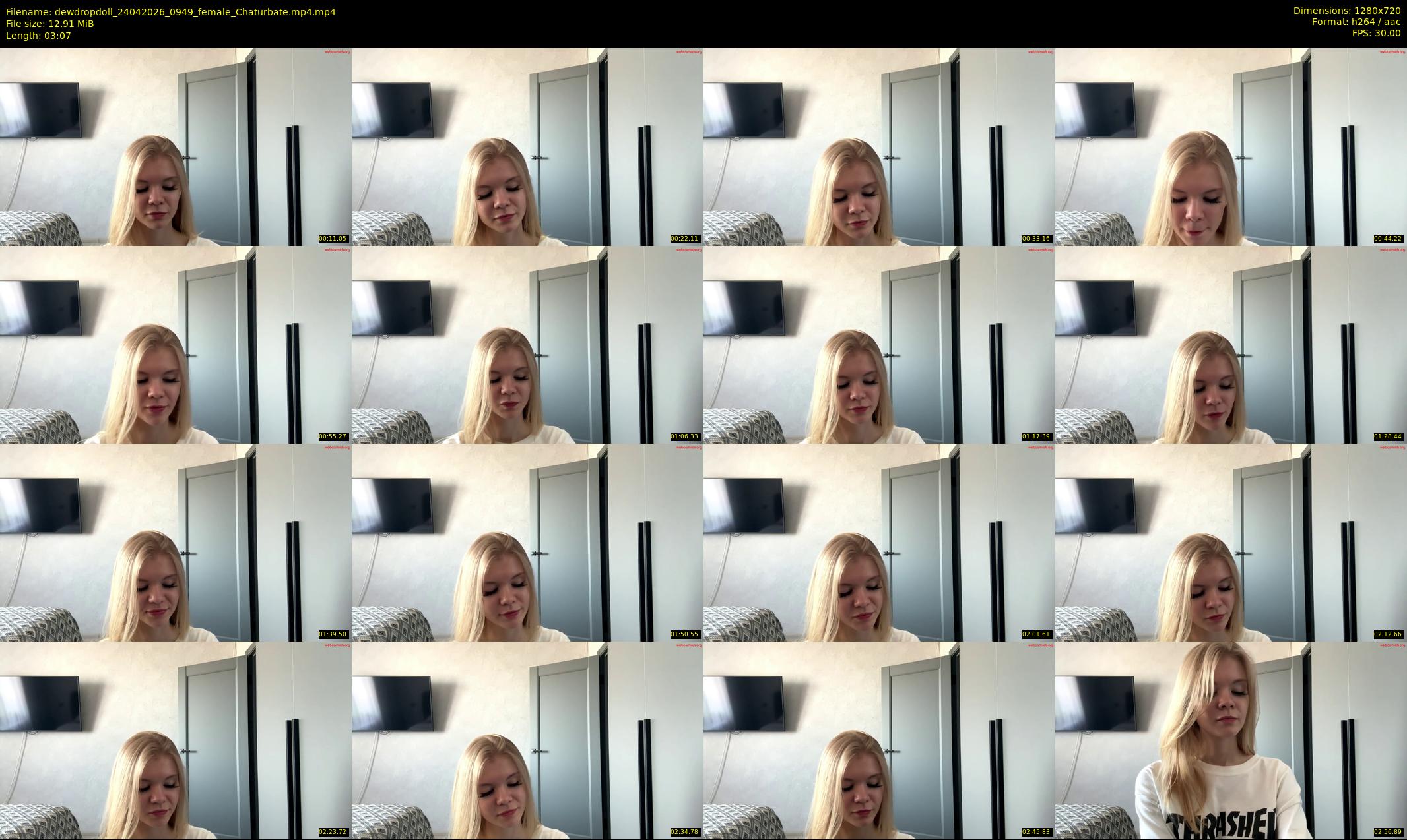 dewdropdoll — 4 minute Chaturbate female cam show recording, 720p, Apr 24, 2026