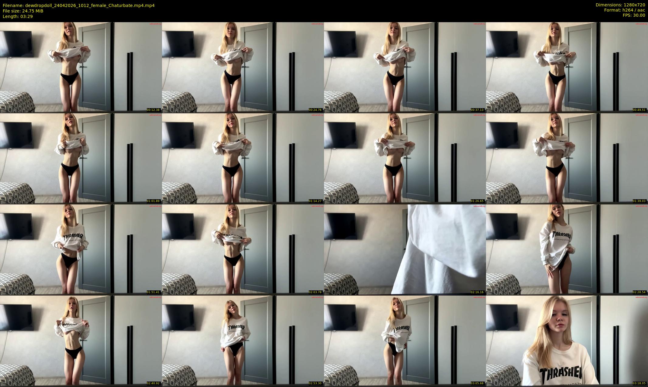 dewdropdoll — 4 minute Chaturbate female cam show recording, 720p, Apr 24, 2026