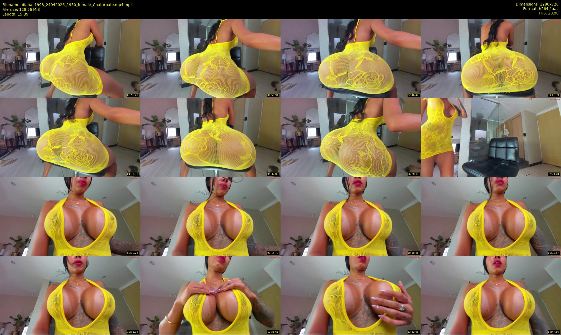 dianac1998 — 16 minute Chaturbate female cam show recording, 720p, Apr 24, 2026