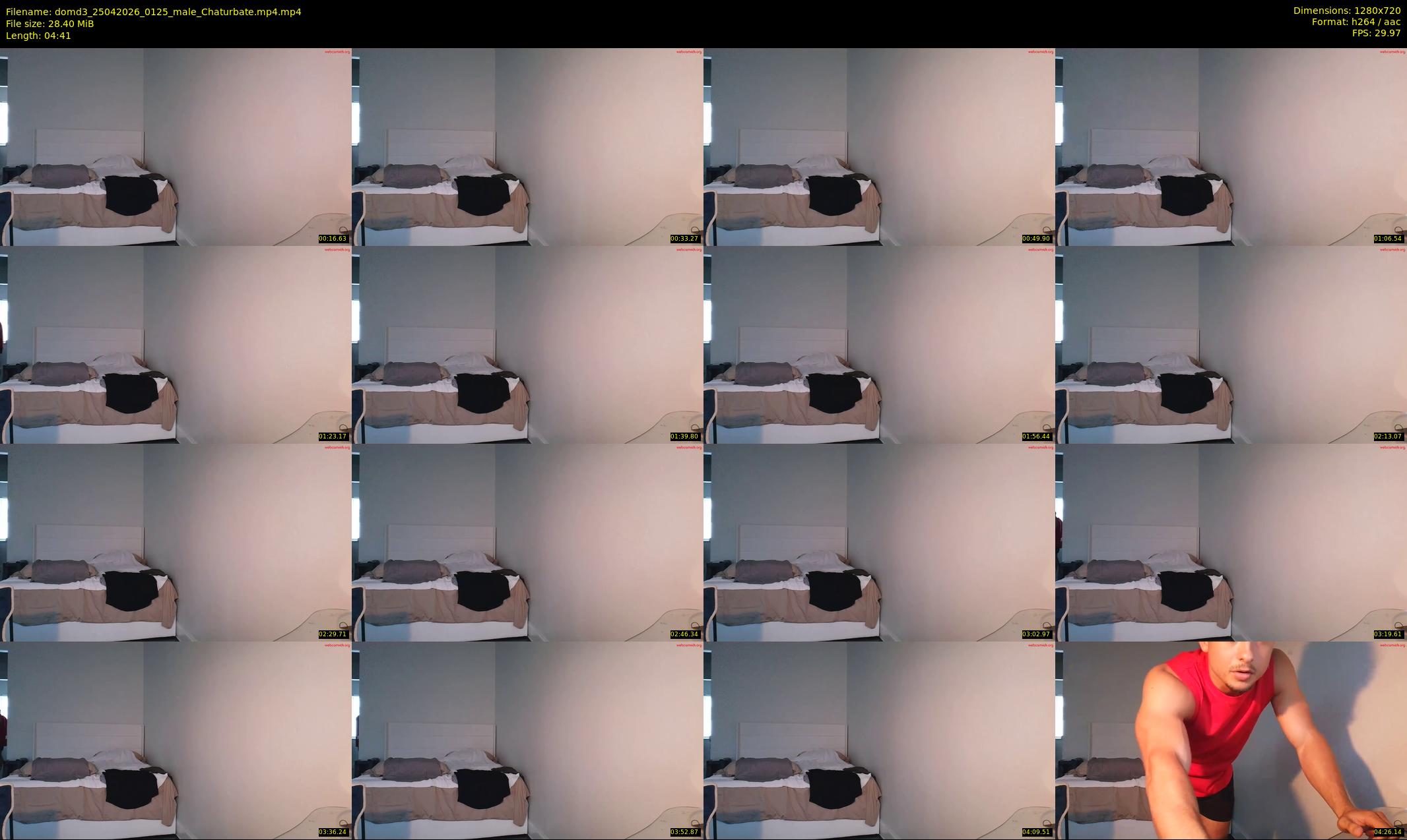 domd3 — 5 minute Chaturbate male cam show recording, 720p, Apr 25, 2026