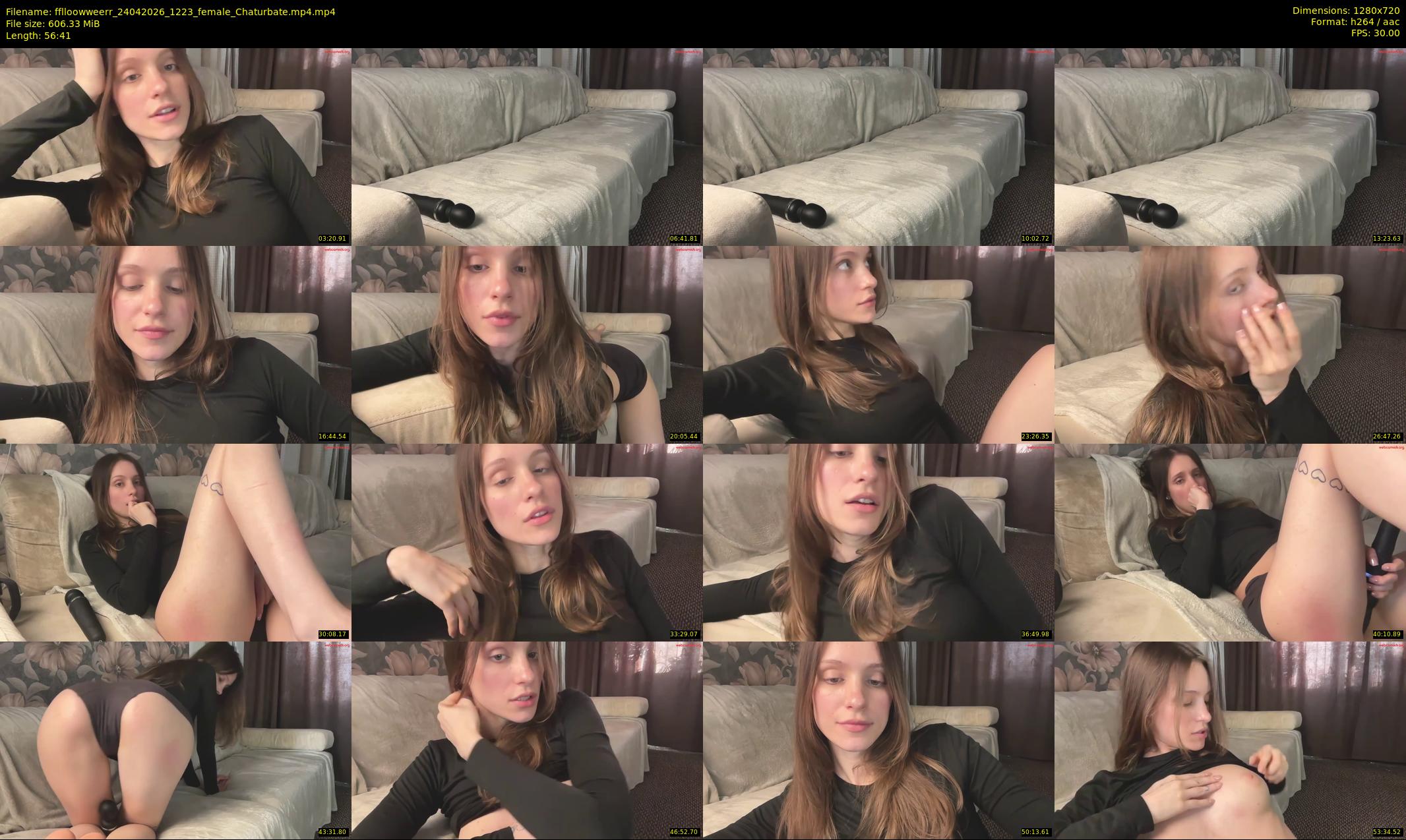 fflloowweerr — 57 minute Chaturbate couple cam show recording, 720p, Apr 24, 2026