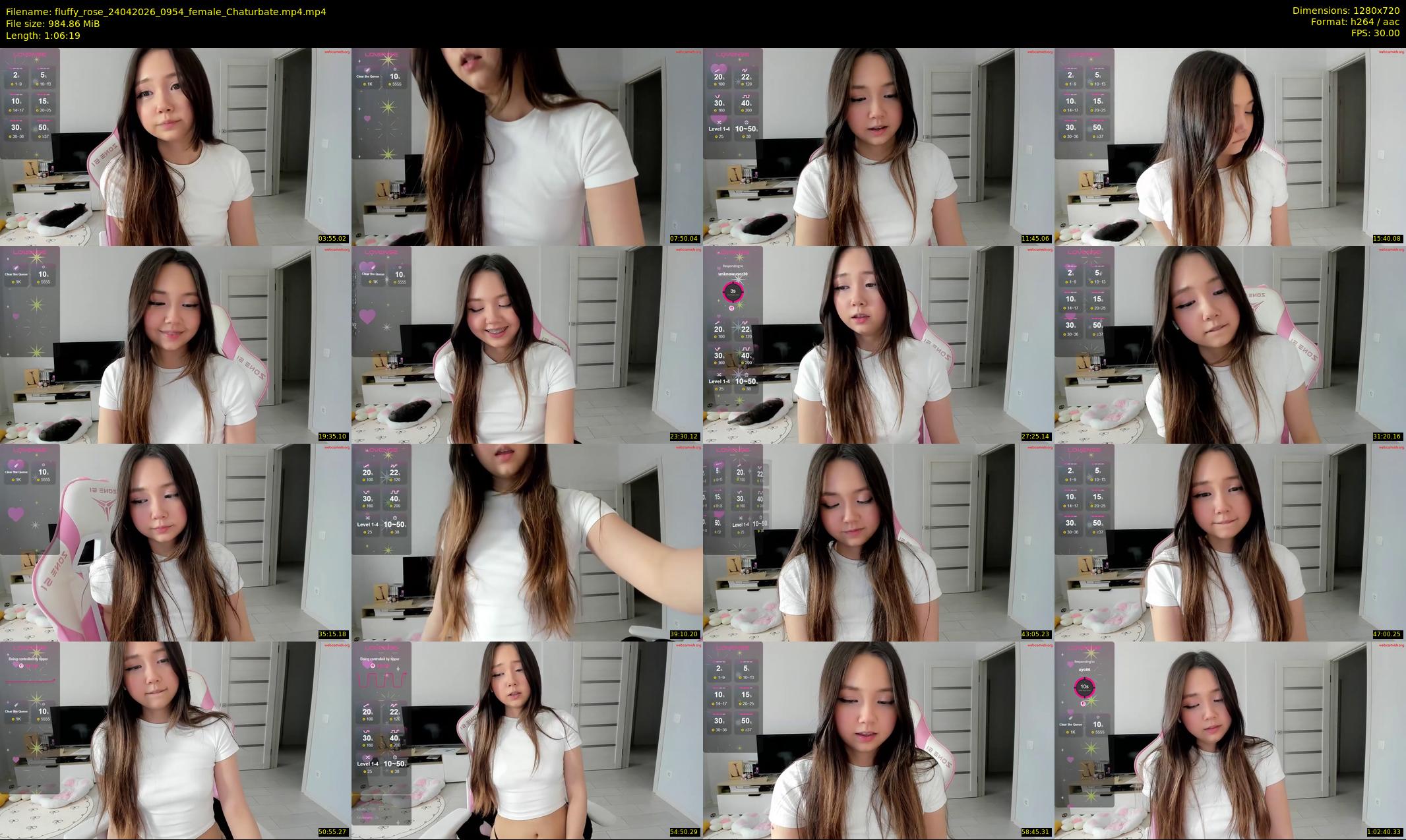 fluffy_rose — 67 minute Chaturbate female cam show recording, 720p, Apr 24, 2026