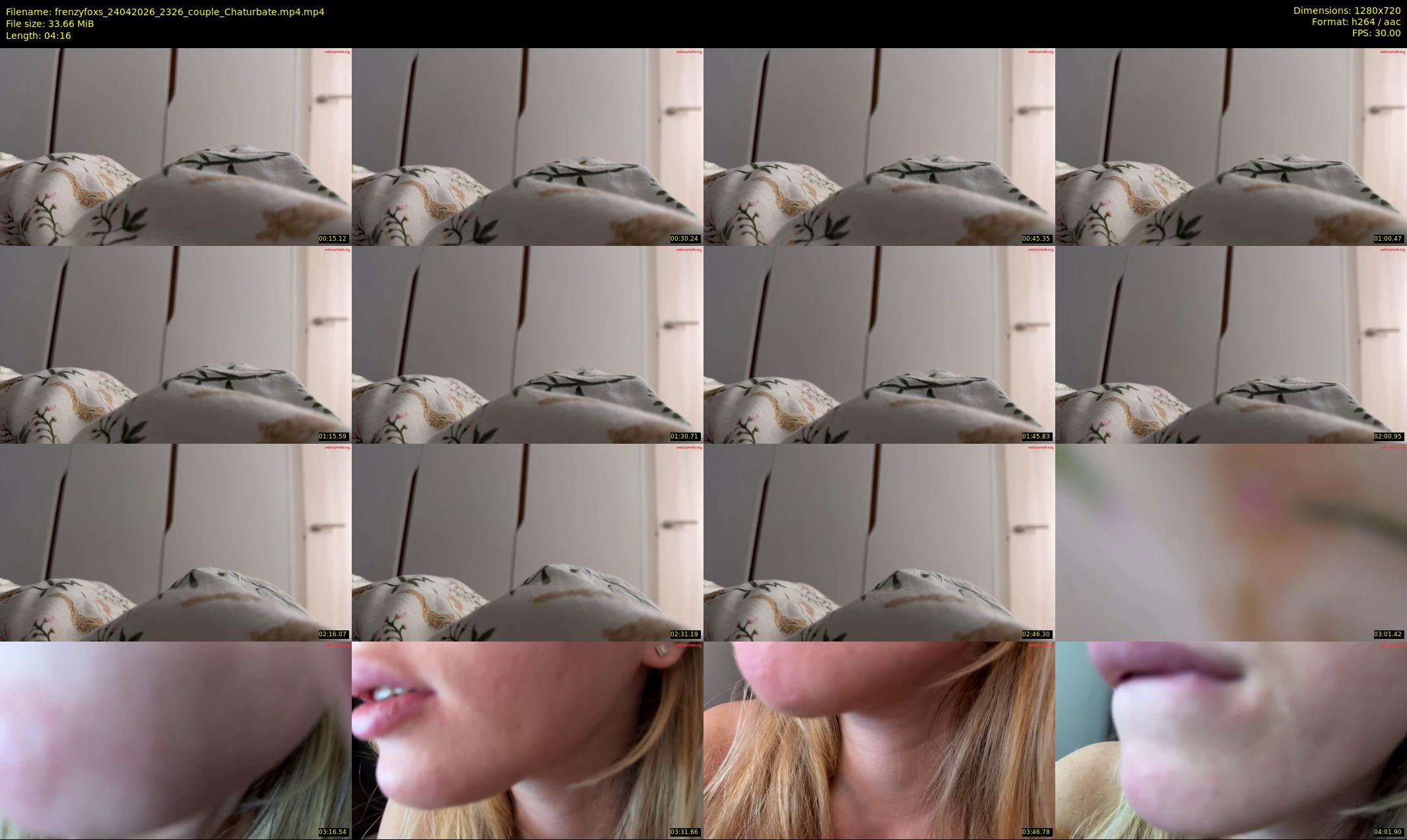 frenzyfoxs — 5 minute Chaturbate couple cam show recording, 720p, Apr 24, 2026