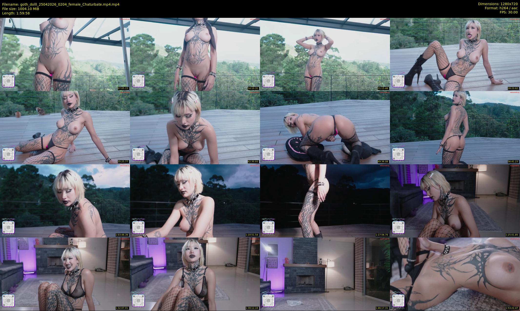 goth_dolll — 120 minute Chaturbate female cam show recording, 720p, Apr 25, 2026
