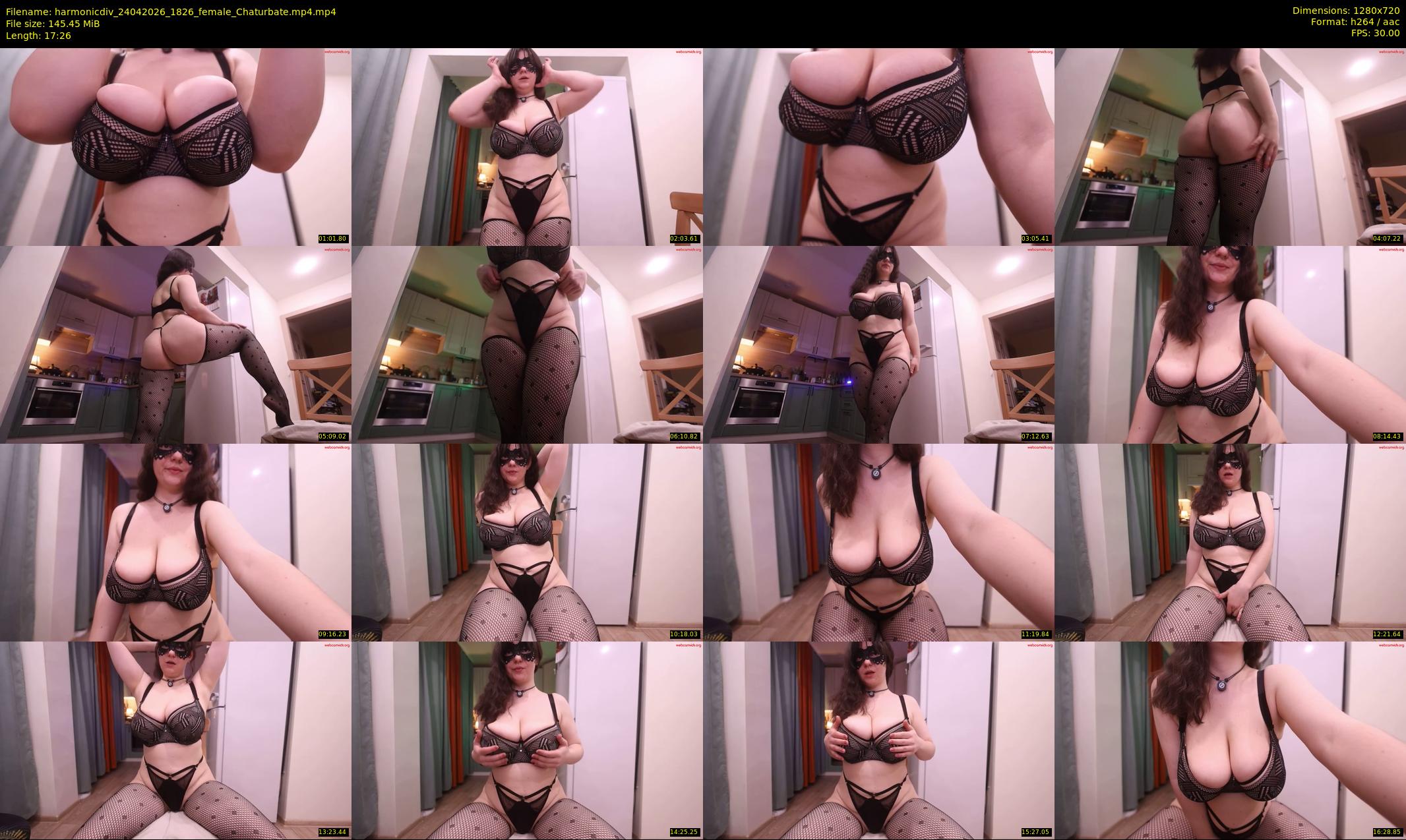 harmonicdiv — 18 minute Chaturbate female cam show recording, 720p, Apr 24, 2026