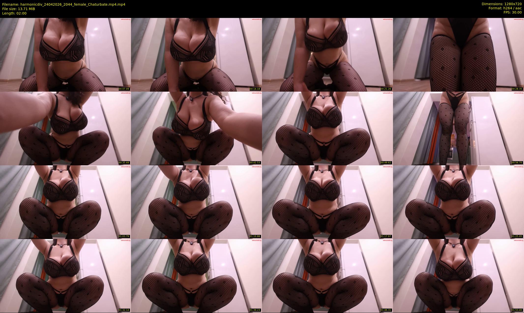 harmonicdiv — 2 minute Chaturbate female cam show recording, 720p, Apr 24, 2026