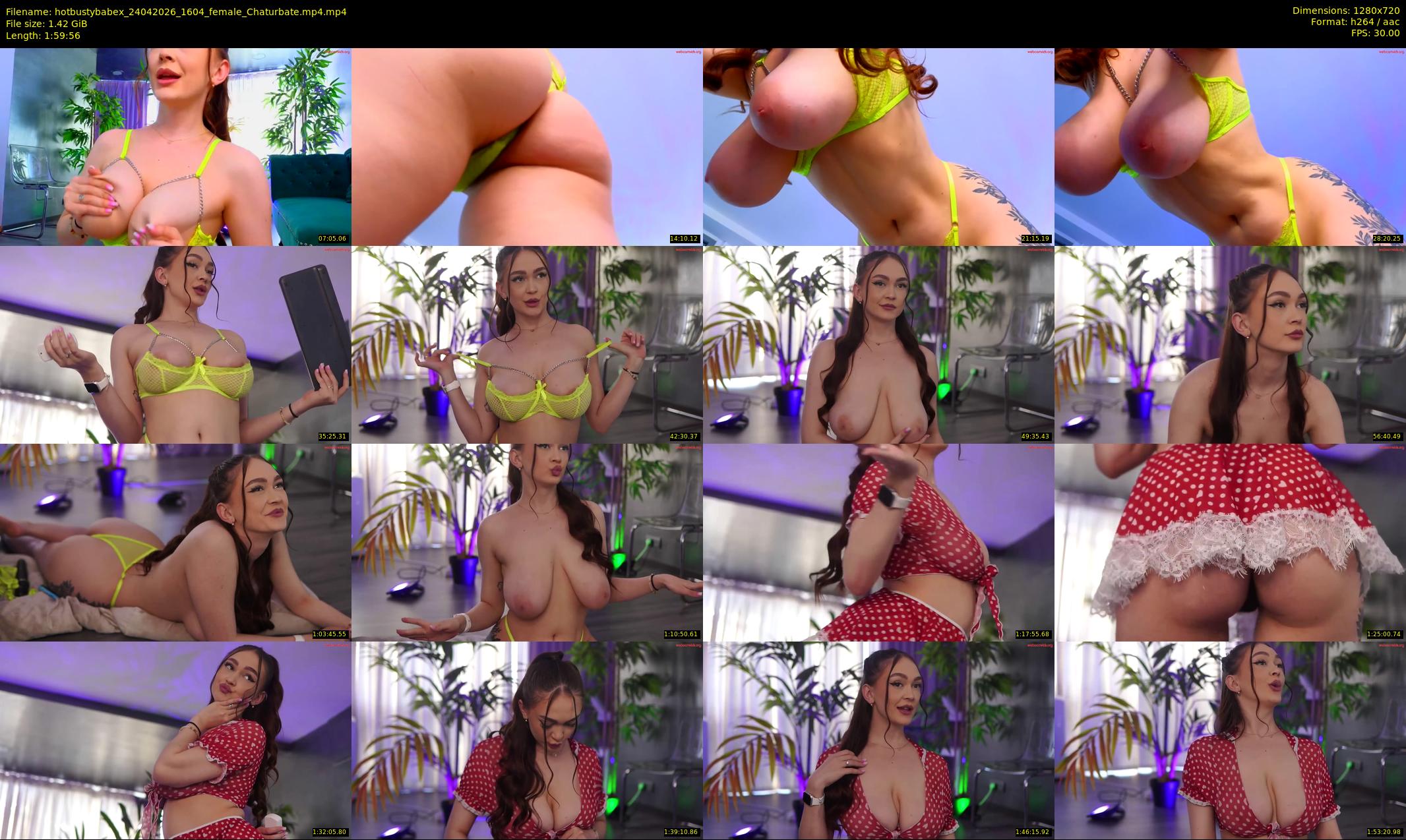 hotbustybabex — 120 minute Chaturbate female cam show recording, 720p, Apr 24, 2026
