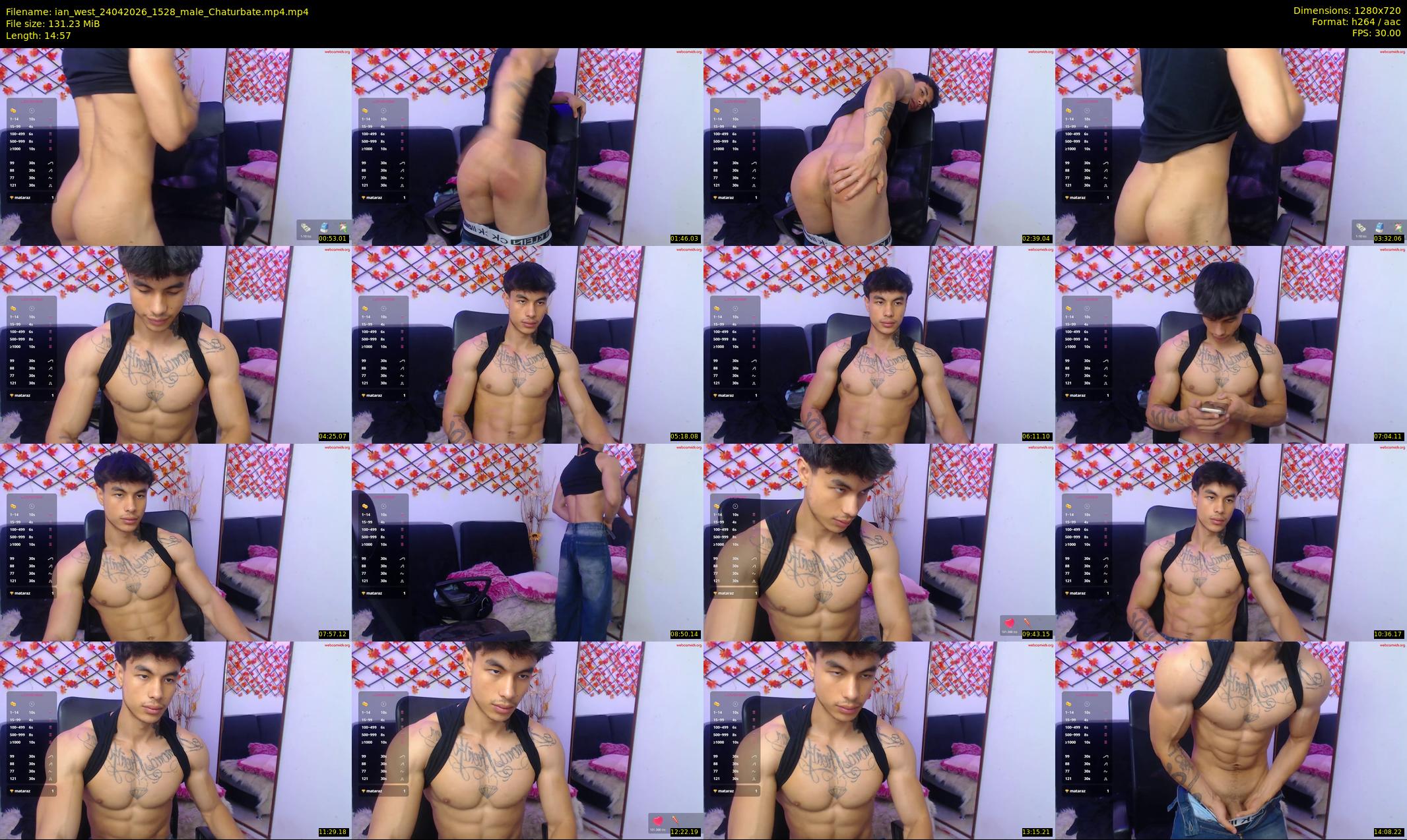 ian_west — 15 minute Chaturbate male cam show recording, 720p, Apr 24, 2026
