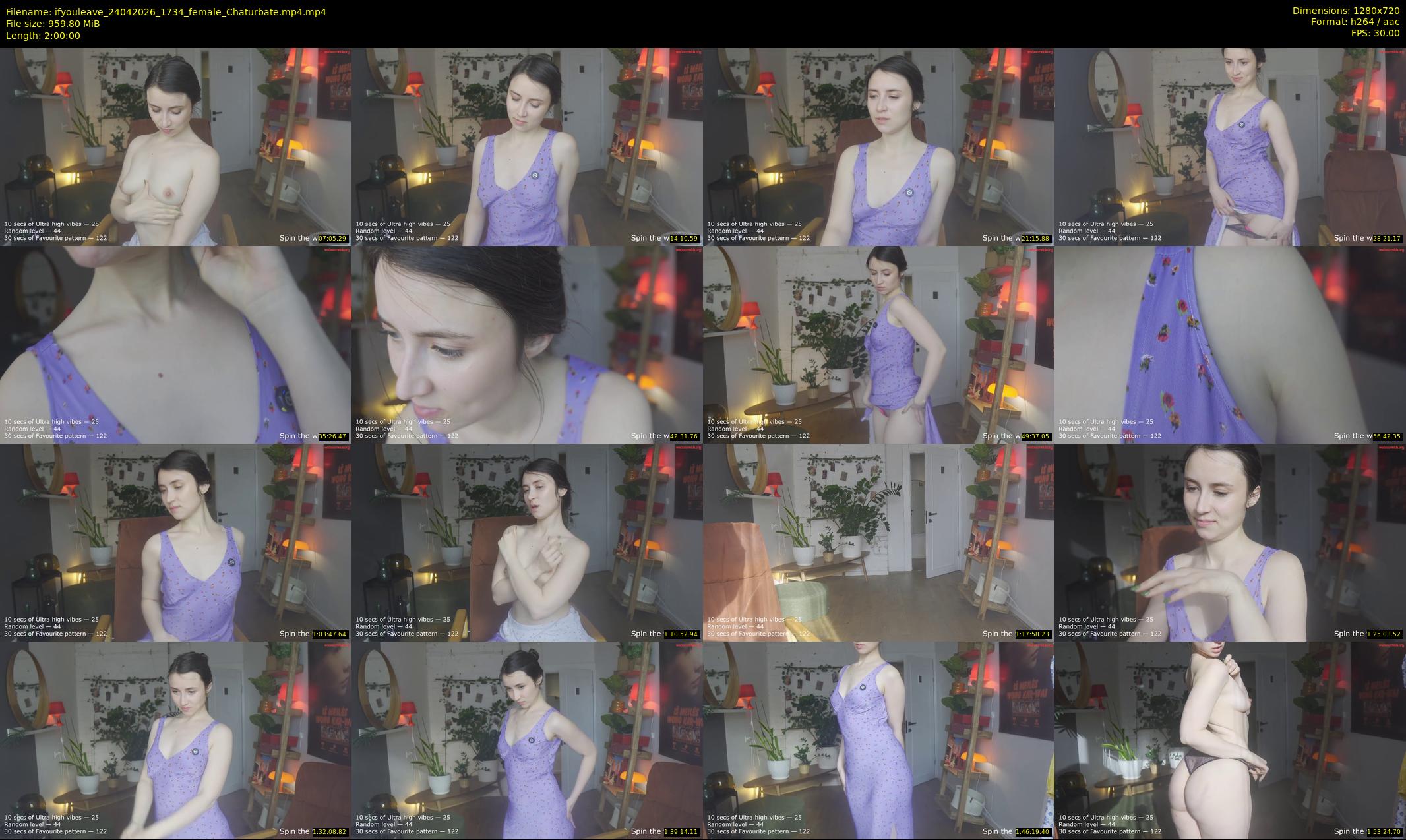 ifyouleave — 120 minute Chaturbate female cam show recording, 720p, Apr 24, 2026