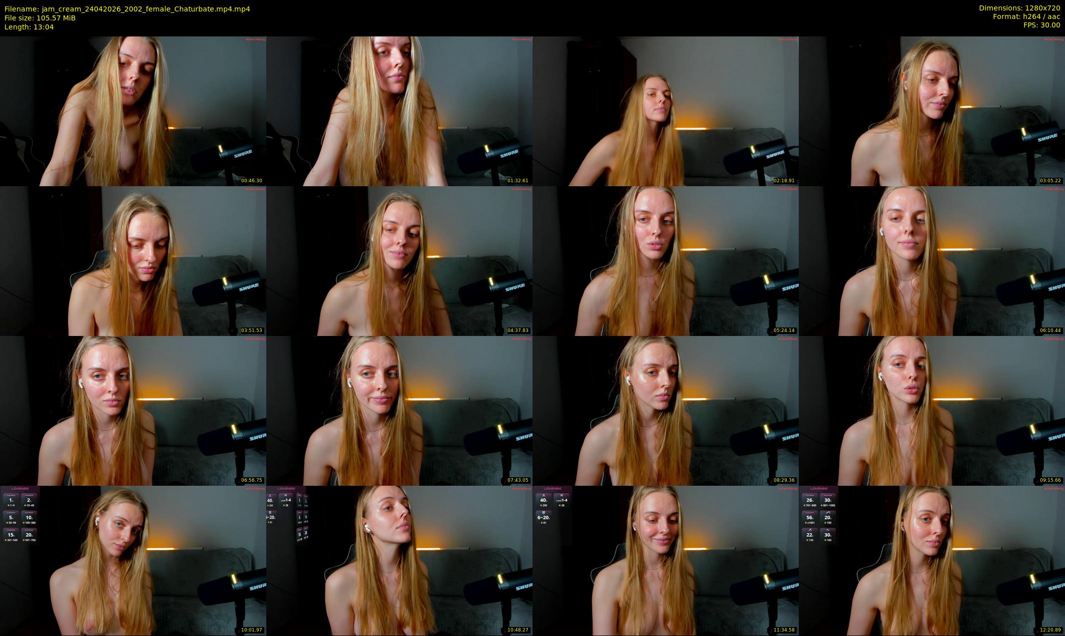 jam_cream — 14 minute Chaturbate female cam show recording, 720p, Apr 24, 2026