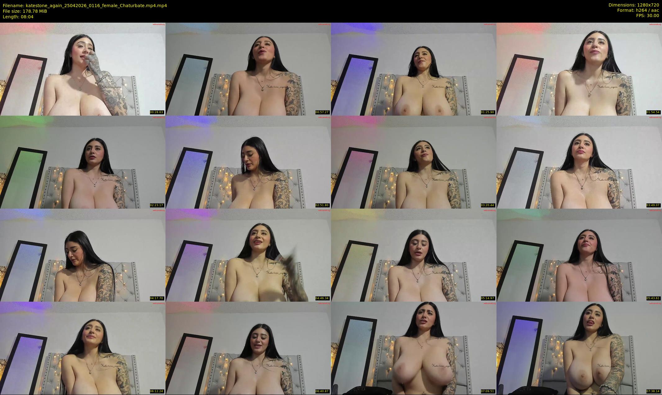 katestone_again — 9 minute Chaturbate female cam show recording, 720p, Apr 25, 2026