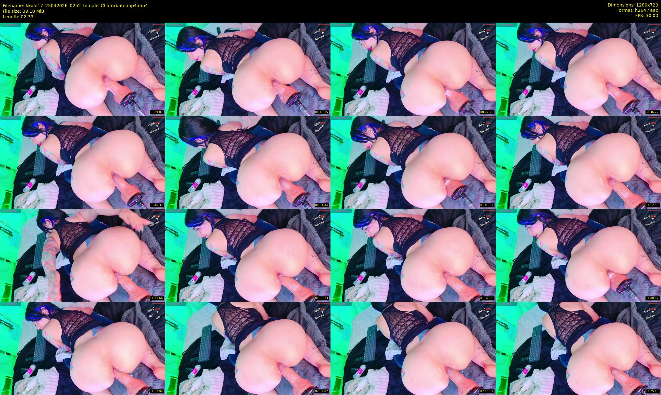 kkole17 — 3 minute Chaturbate female cam show recording, 720p, Apr 25, 2026