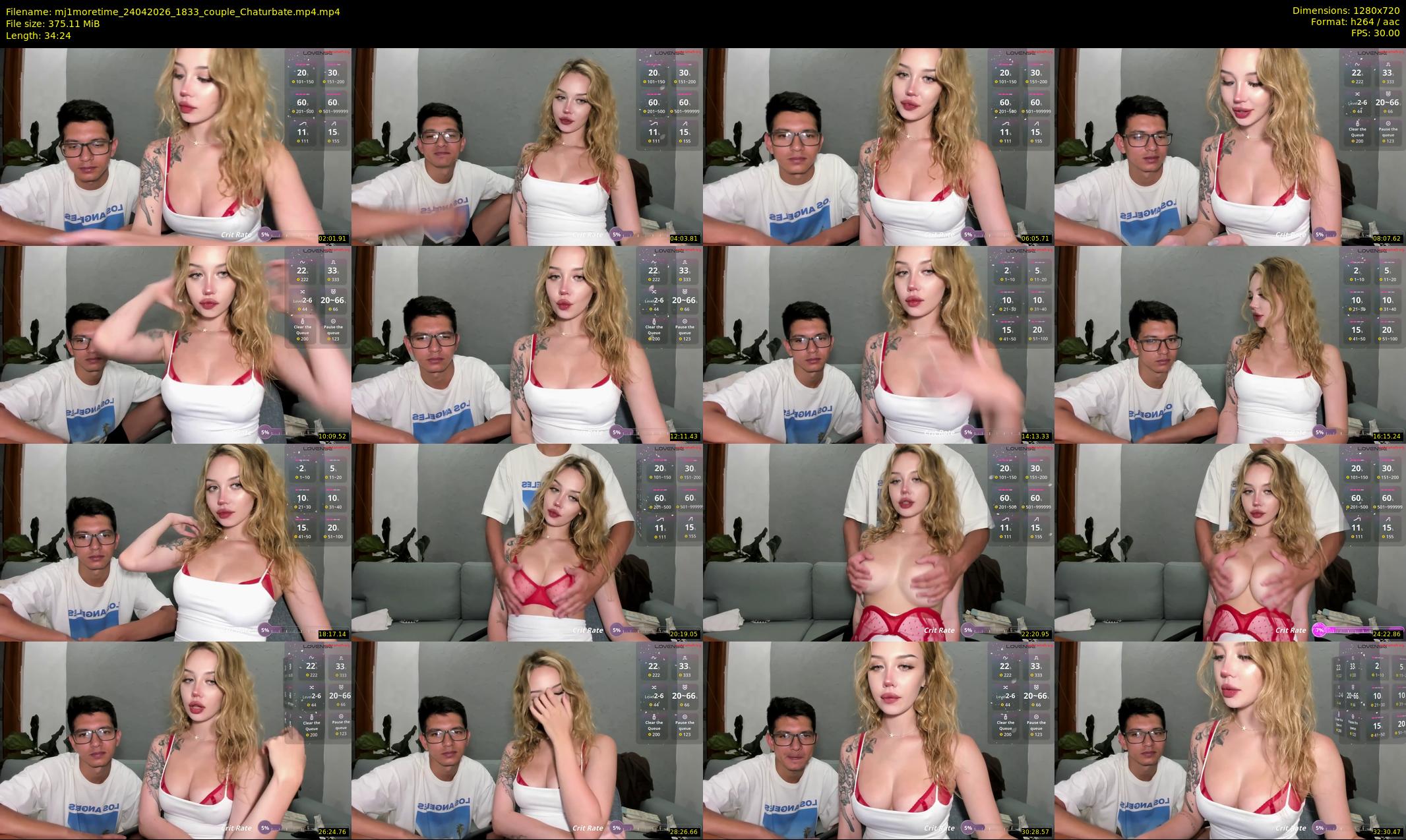 mj1moretime — 35 minute Chaturbate couple cam show recording, 720p, Apr 24, 2026