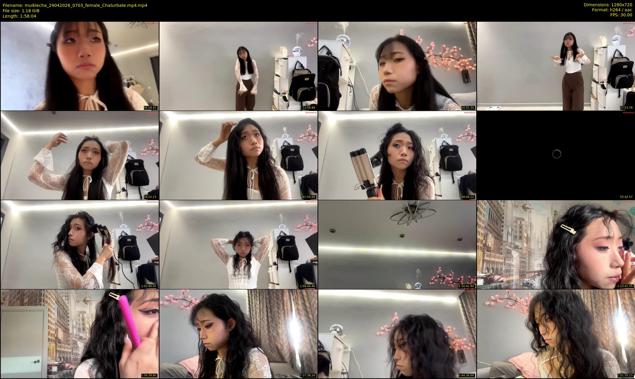 muiklecha — 119 minute Chaturbate female cam show recording, 720p, Apr 24, 2026