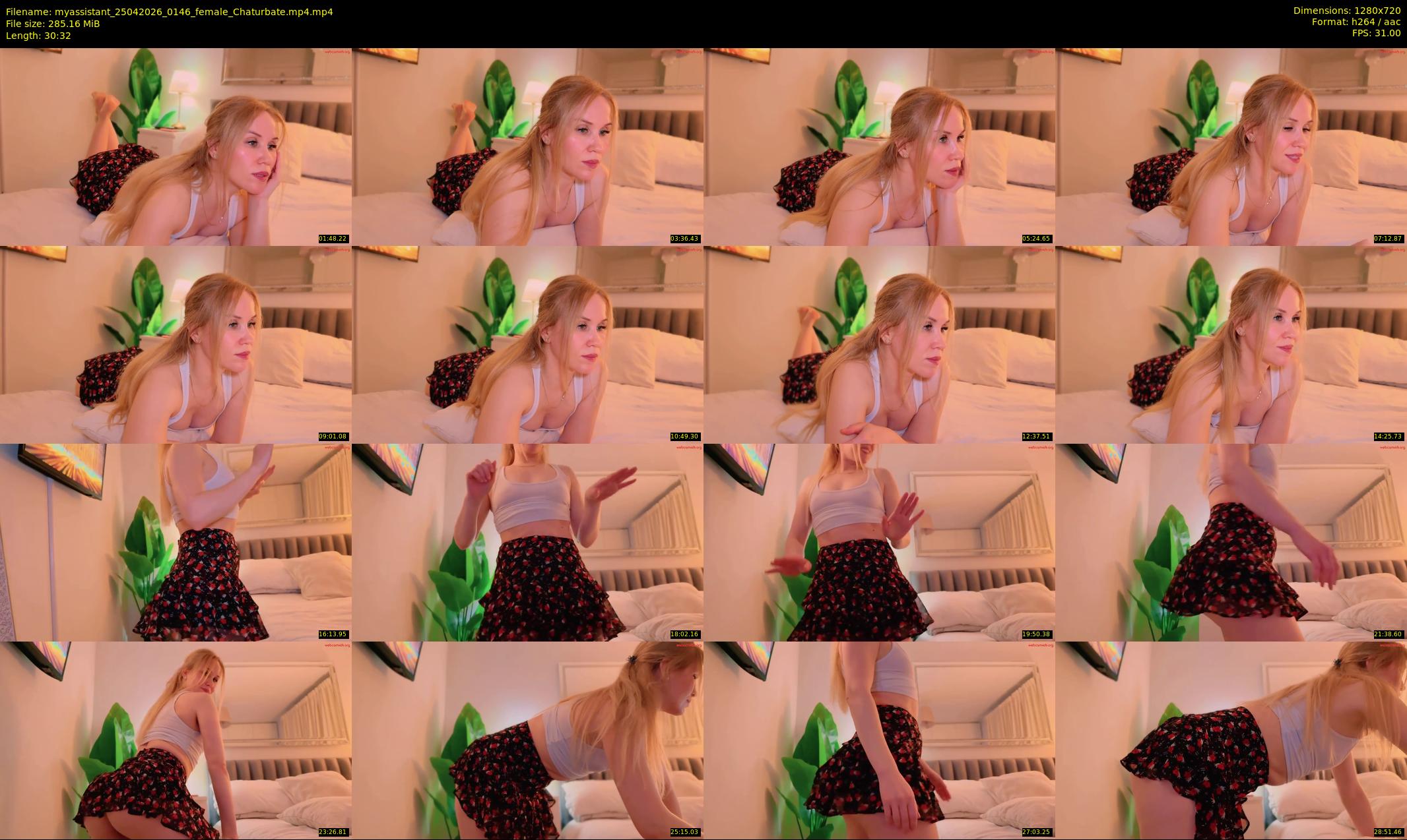 myassistant — 31 minute Chaturbate female cam show recording, 720p, Apr 25, 2026