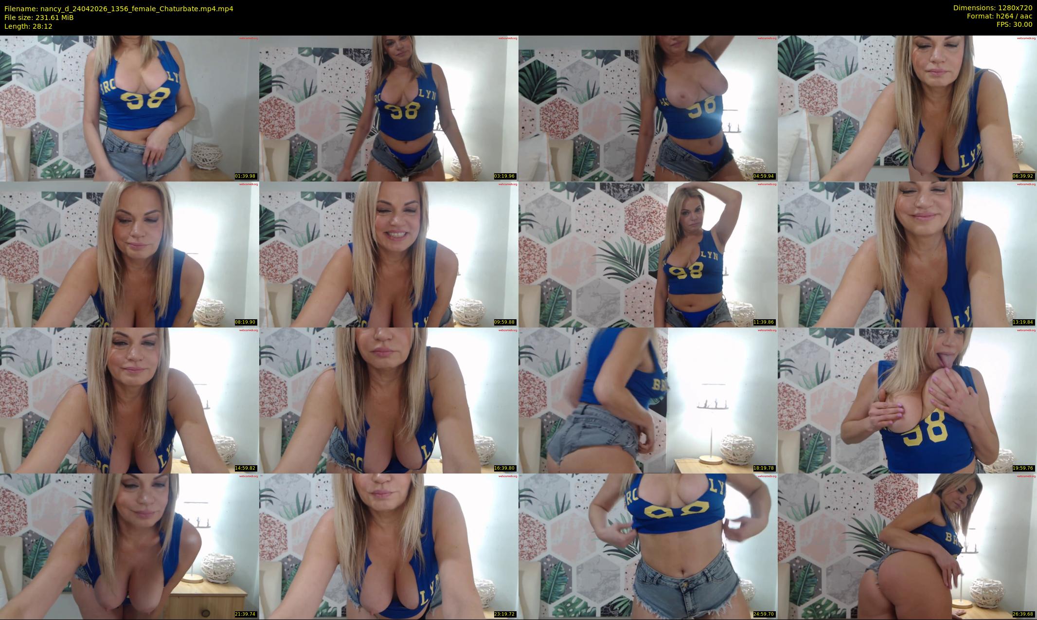 nancy_d — 29 minute Chaturbate female cam show recording, 720p, Apr 24, 2026