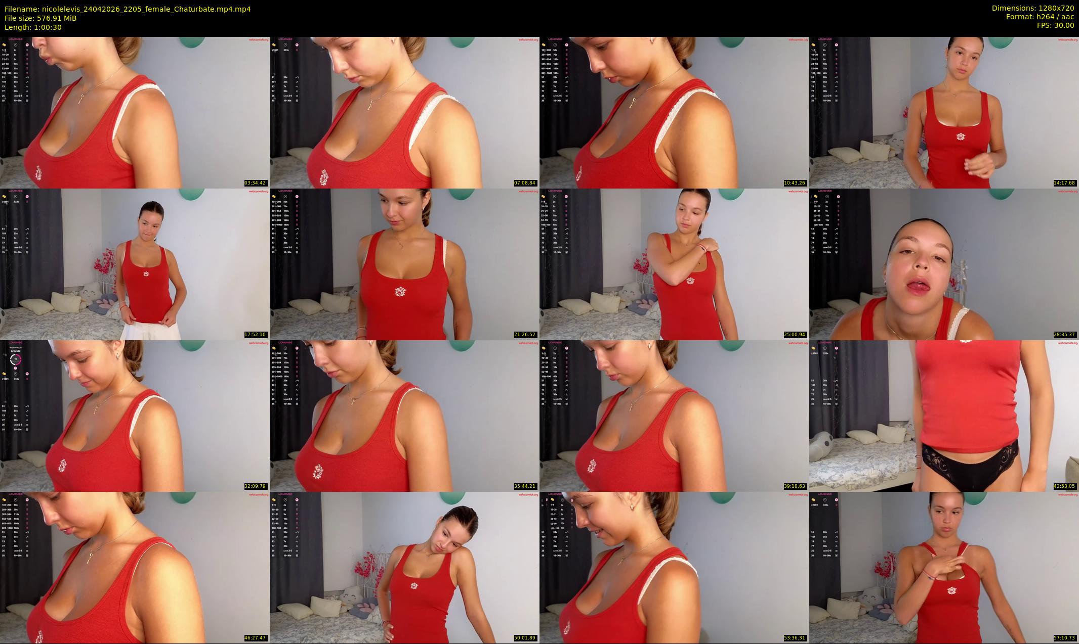 nicolelevis — 61 minute Chaturbate female cam show recording, 720p, Apr 24, 2026