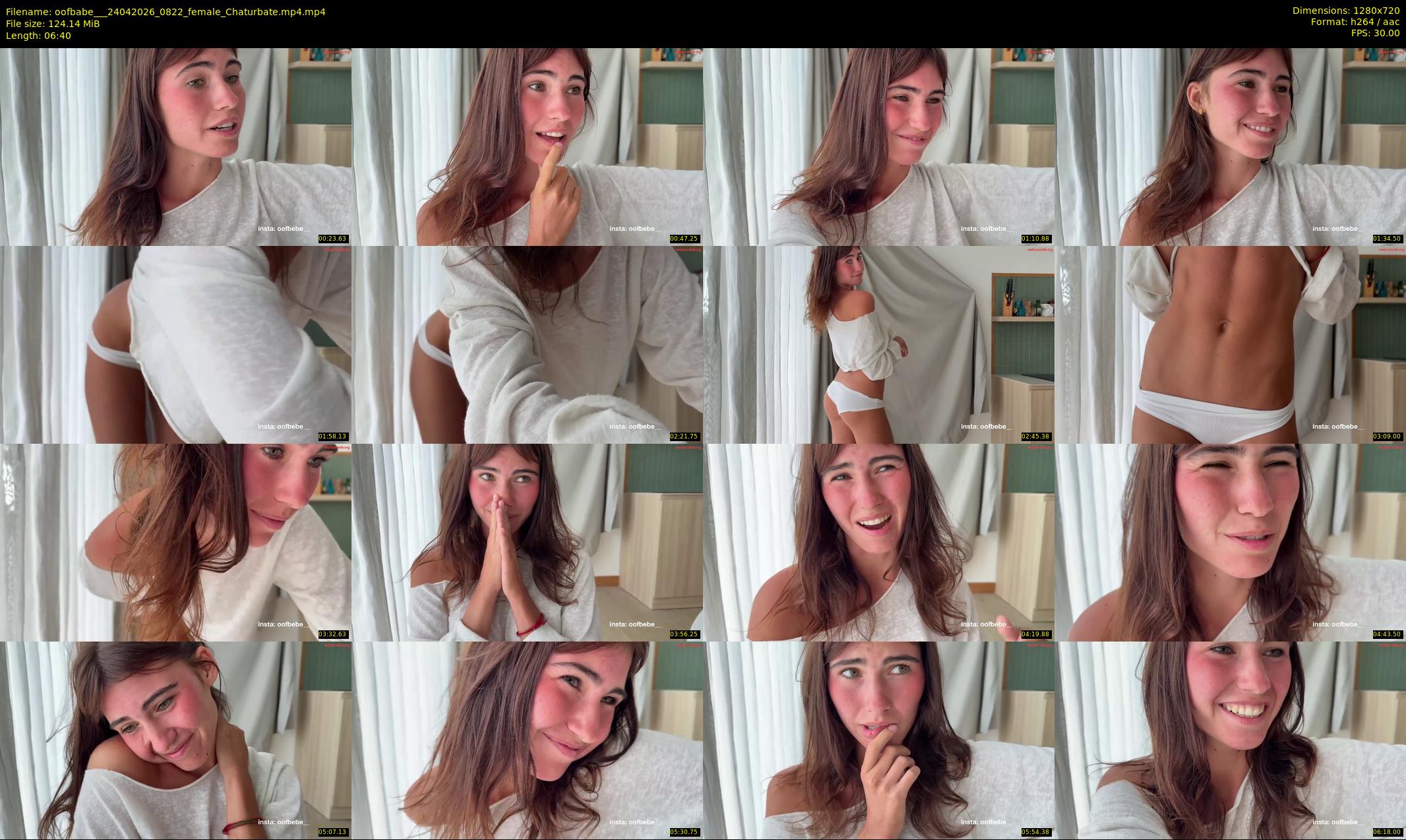 oofbabe__ — 7 minute Chaturbate female cam show recording, 720p, Apr 24, 2026