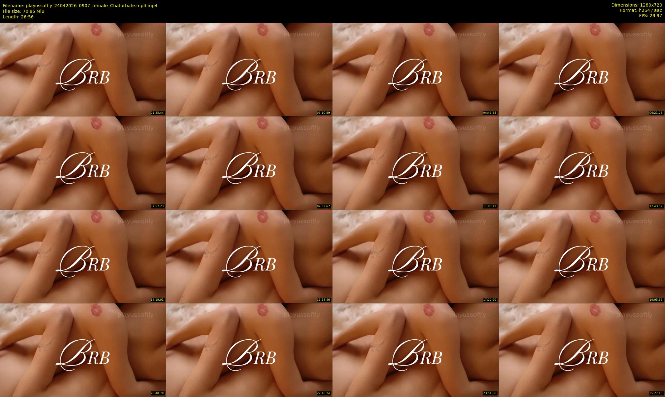 playussoftly — 27 minute Chaturbate female cam show recording, 720p, Apr 24, 2026