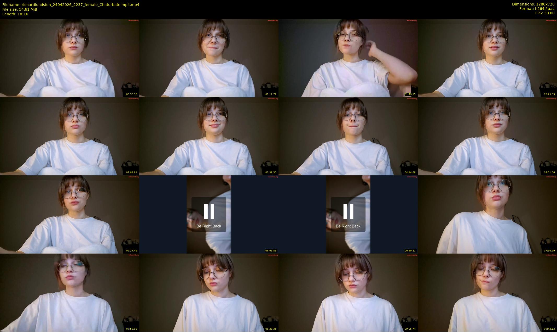 richardlundsten — 11 minute Chaturbate female cam show recording, 720p, Apr 24, 2026