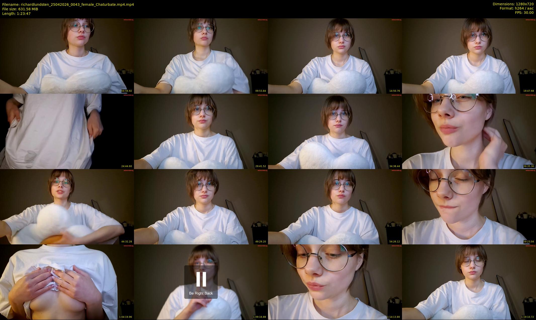 richardlundsten — 84 minute Chaturbate female cam show recording, 720p, Apr 25, 2026