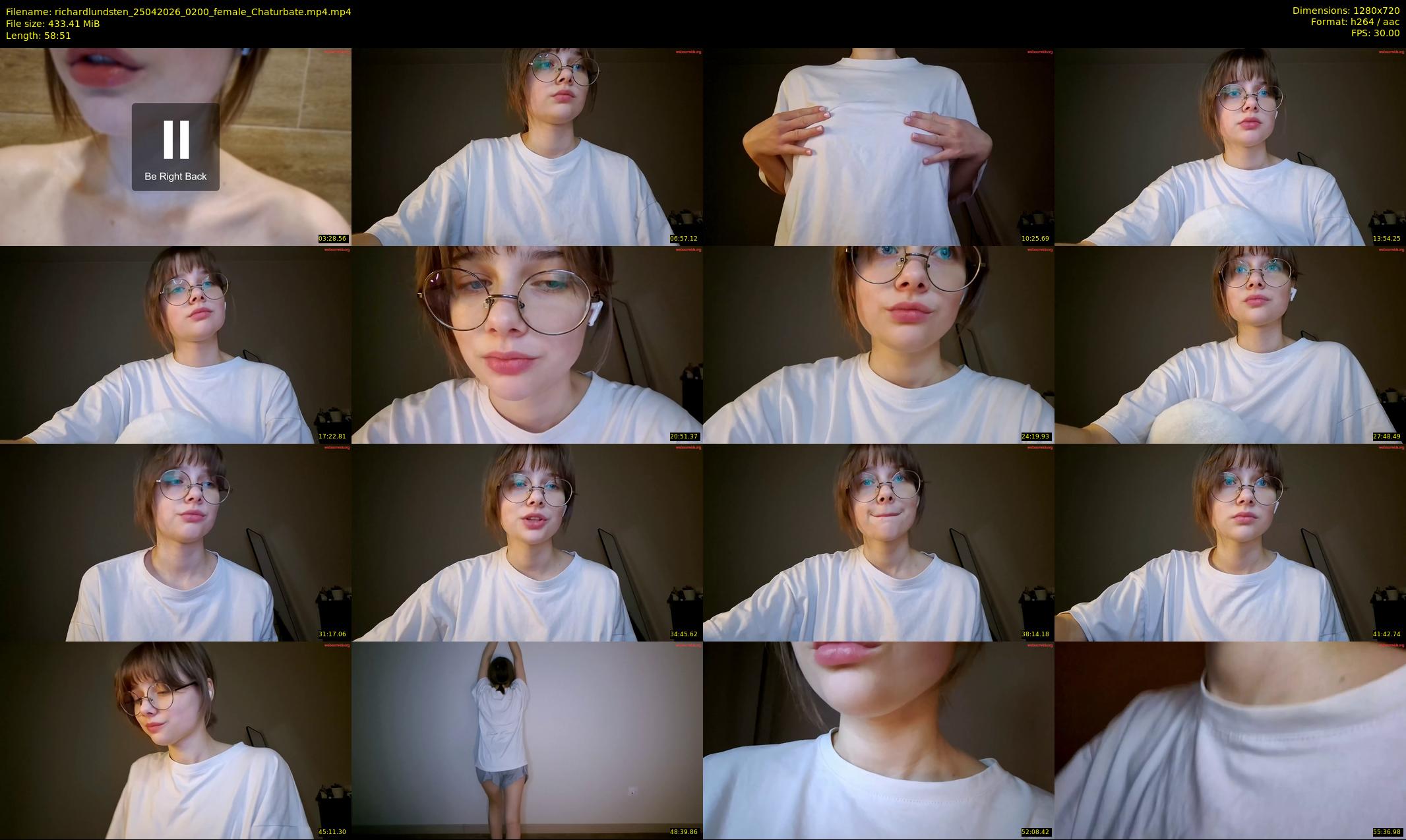 richardlundsten — 59 minute Chaturbate female cam show recording, 720p, Apr 25, 2026