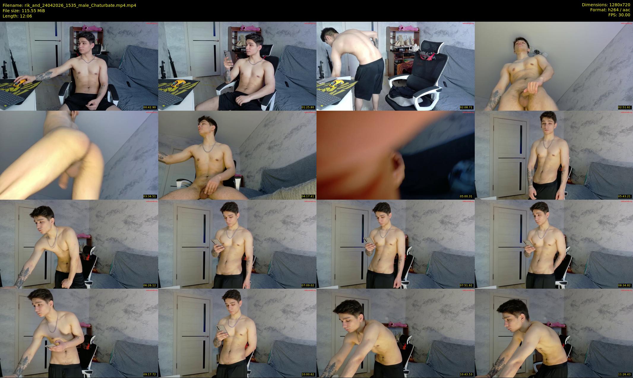 rik_and — 13 minute Chaturbate male cam show recording, 720p, Apr 24, 2026