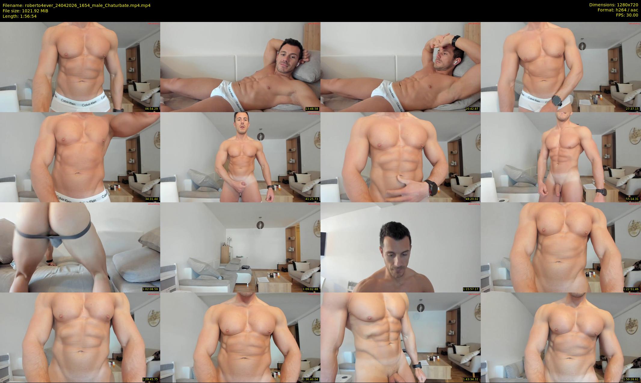 roberto4ever — 117 minute Chaturbate male cam show recording, 720p, Apr 24, 2026