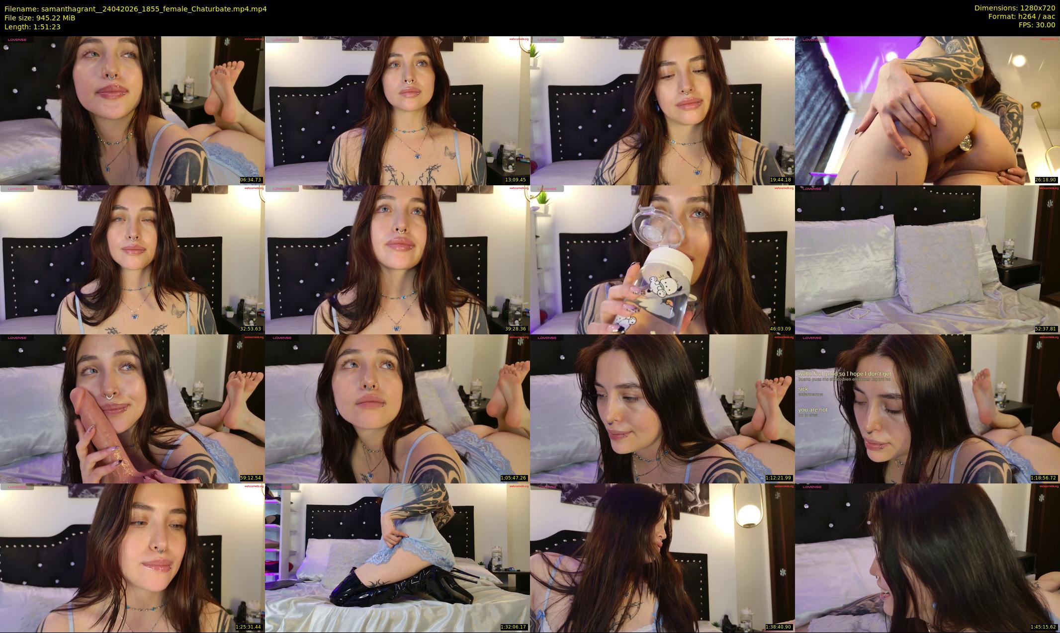 samanthagrant_ — 112 minute Chaturbate female cam show recording, 720p, Apr 24, 2026