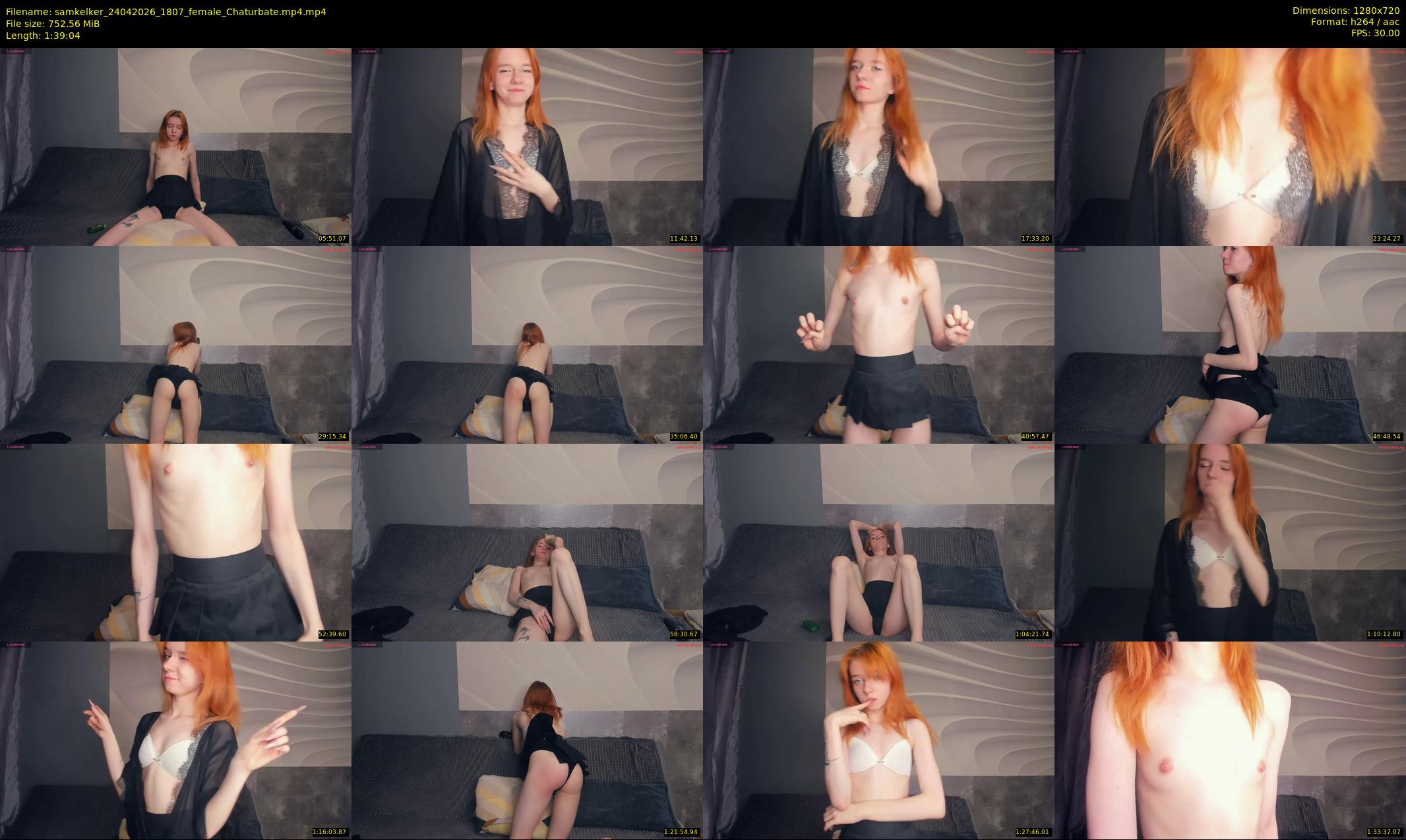 samkelker — 100 minute Chaturbate female cam show recording, 720p, Apr 24, 2026