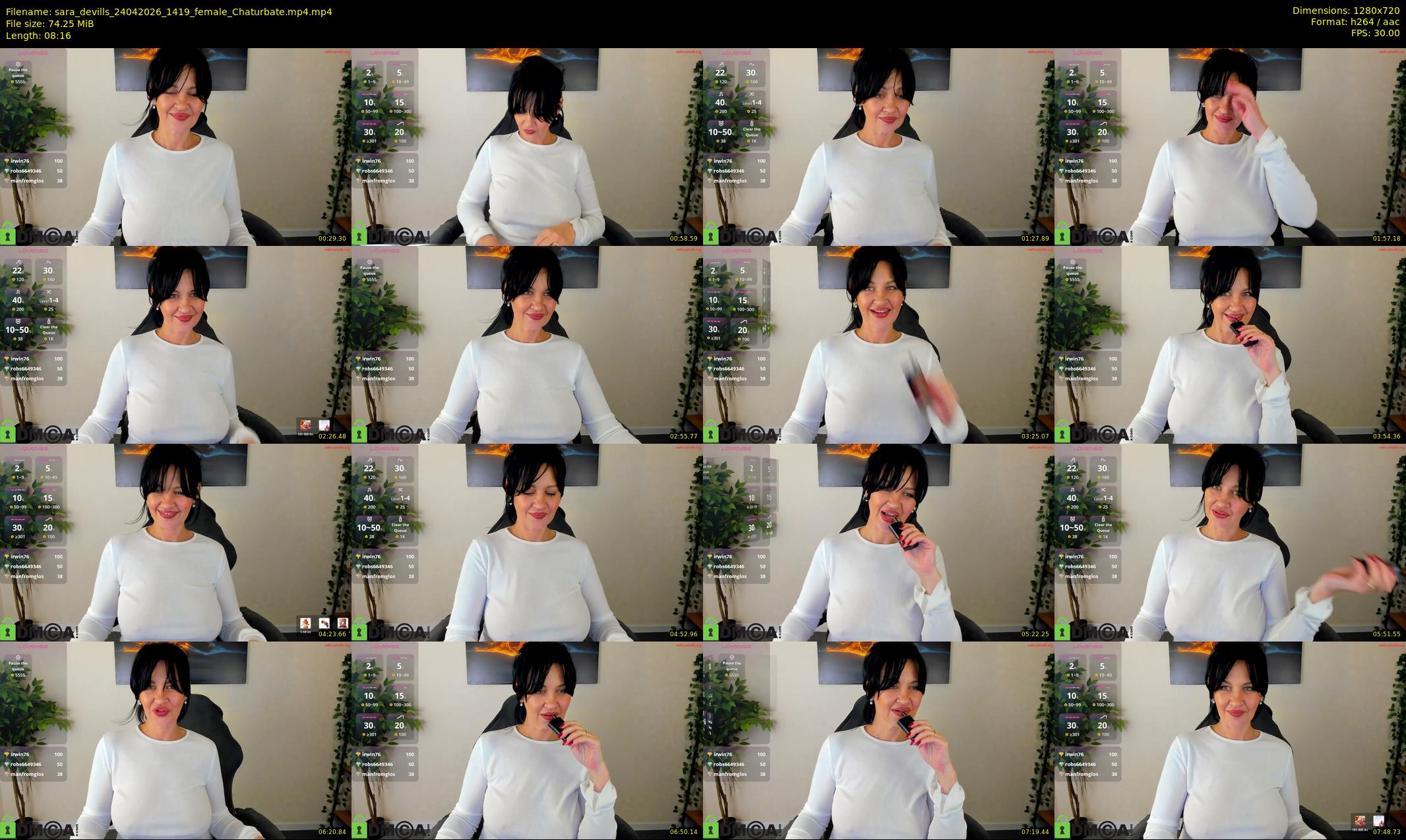sara_devills — 9 minute Chaturbate female cam show recording, 720p, Apr 24, 2026