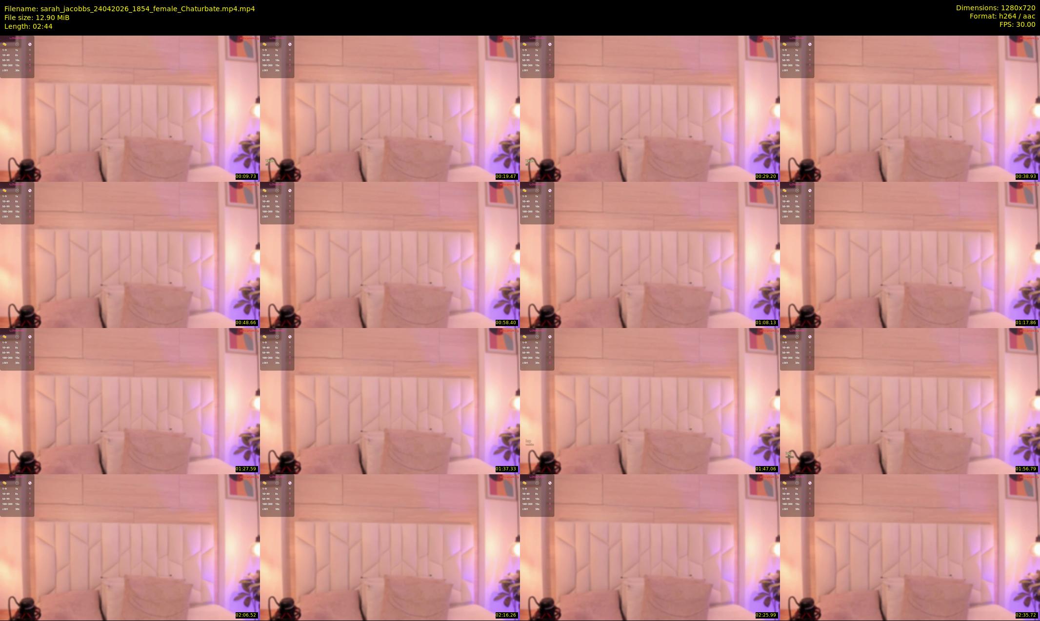 sarah_jacobbs — 3 minute Chaturbate female cam show recording, 720p, Apr 24, 2026