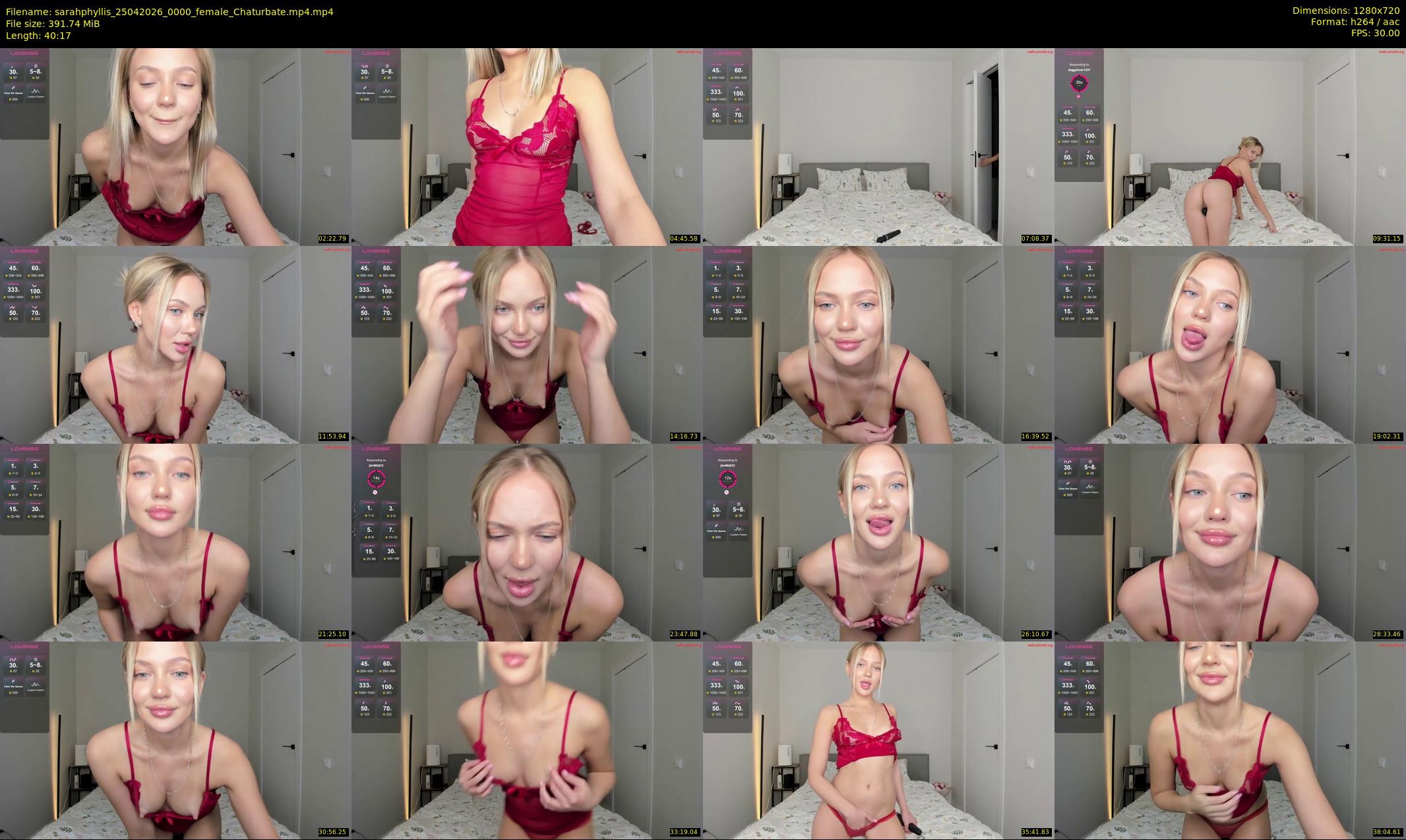 sarahphyllis — 41 minute Chaturbate female cam show recording, 720p, Apr 25, 2026