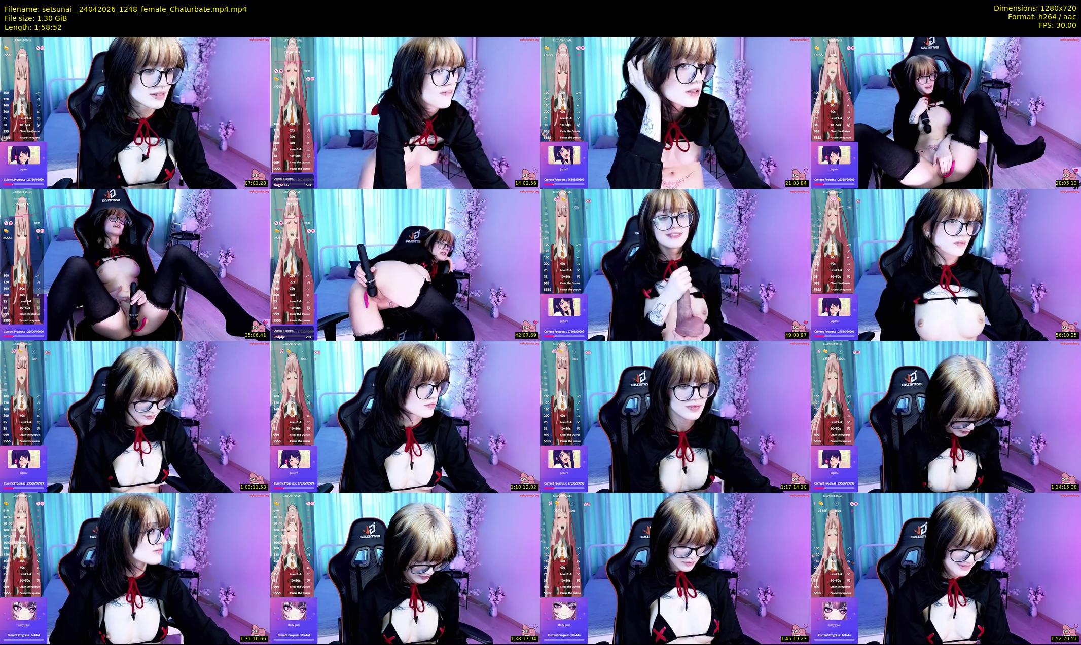 setsunai_ — 119 minute Chaturbate female cam show recording, 720p, Apr 24, 2026