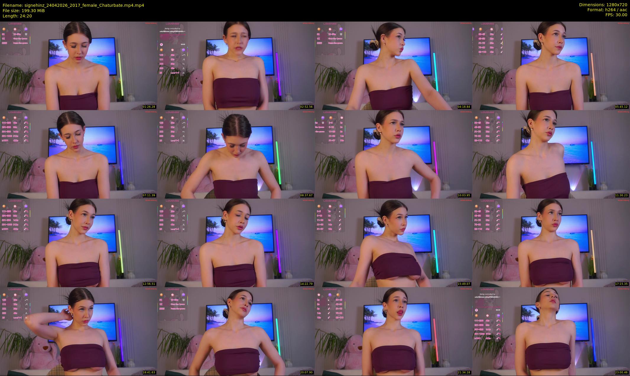 signehinz — 25 minute Chaturbate female cam show recording, 720p, Apr 24, 2026