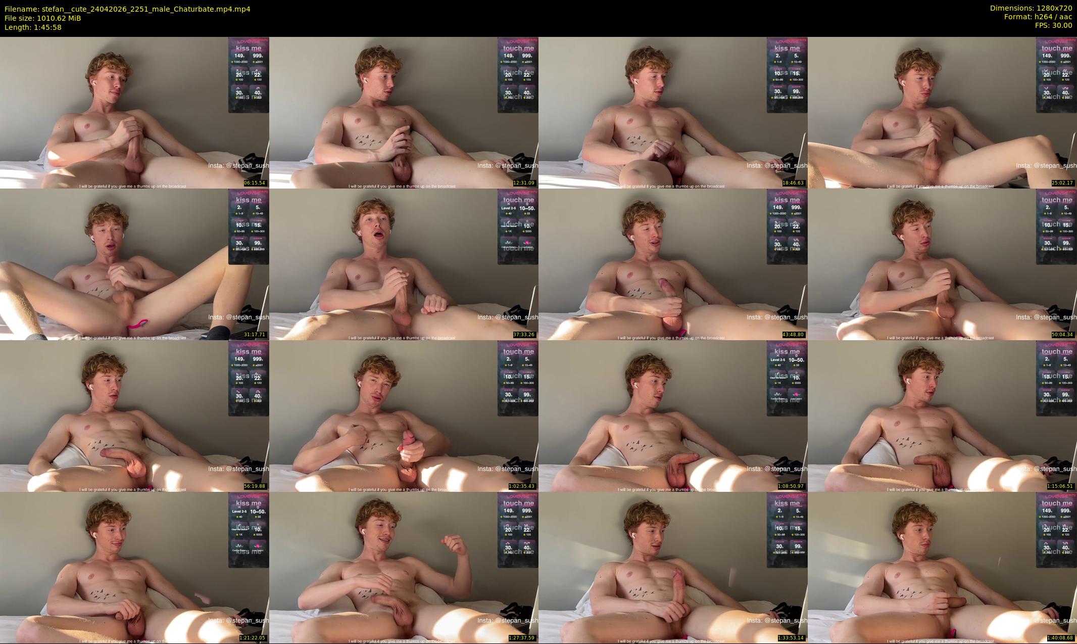 stefan__cute — 106 minute Chaturbate male cam show recording, 720p, Apr 24, 2026