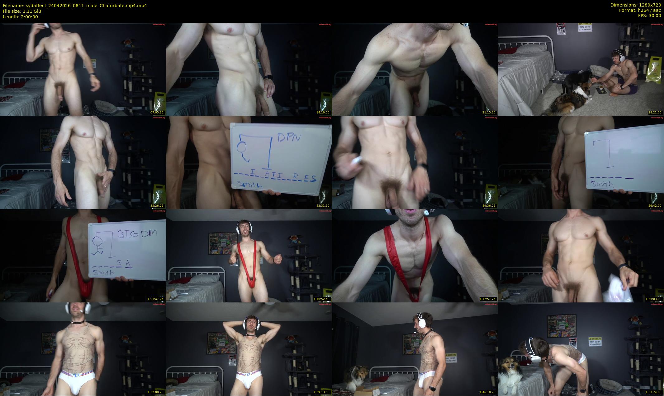 sydaffect — 120 minute Chaturbate male cam show recording, 720p, Apr 24, 2026