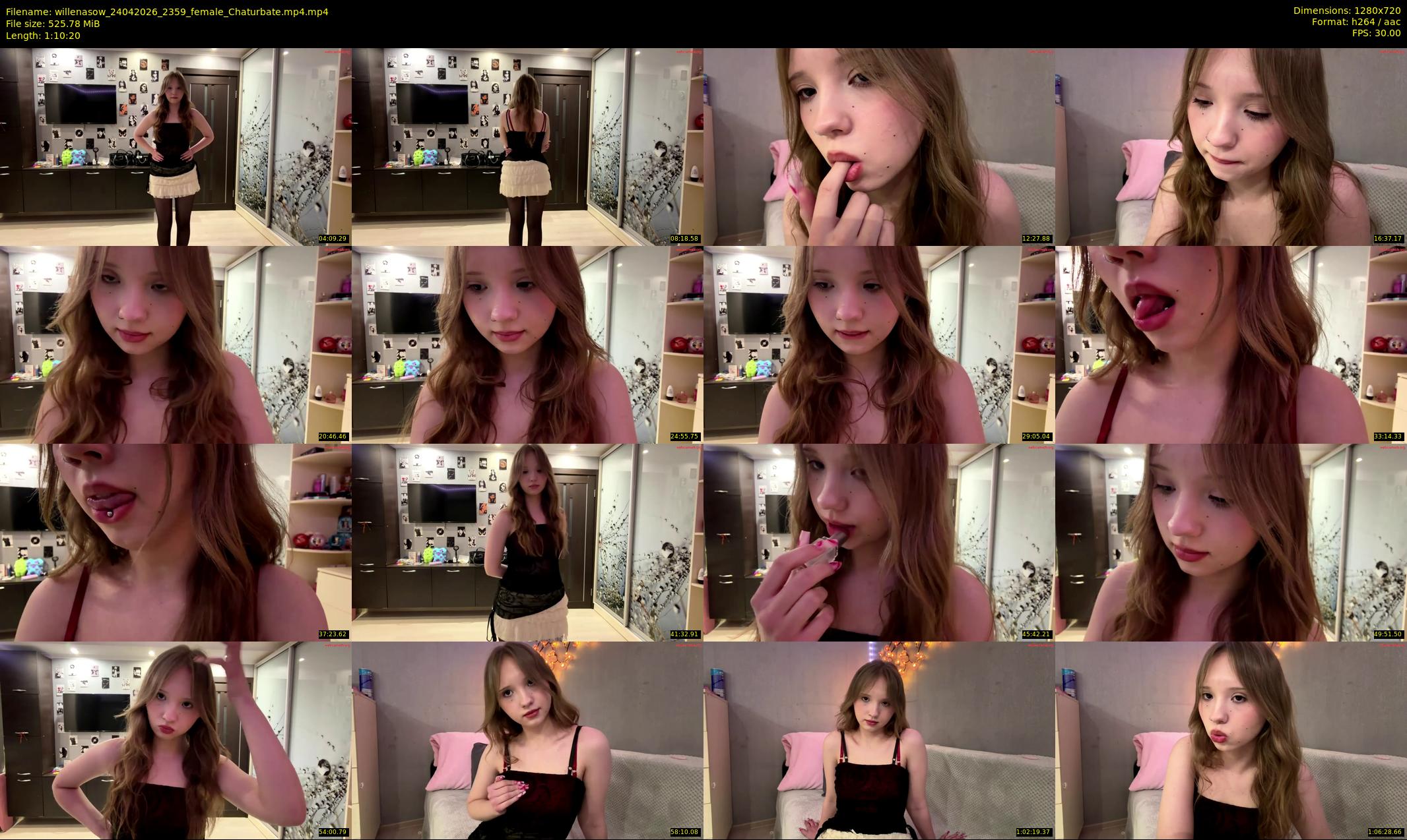 willenasow — 71 minute Chaturbate female cam show recording, 720p, Apr 24, 2026