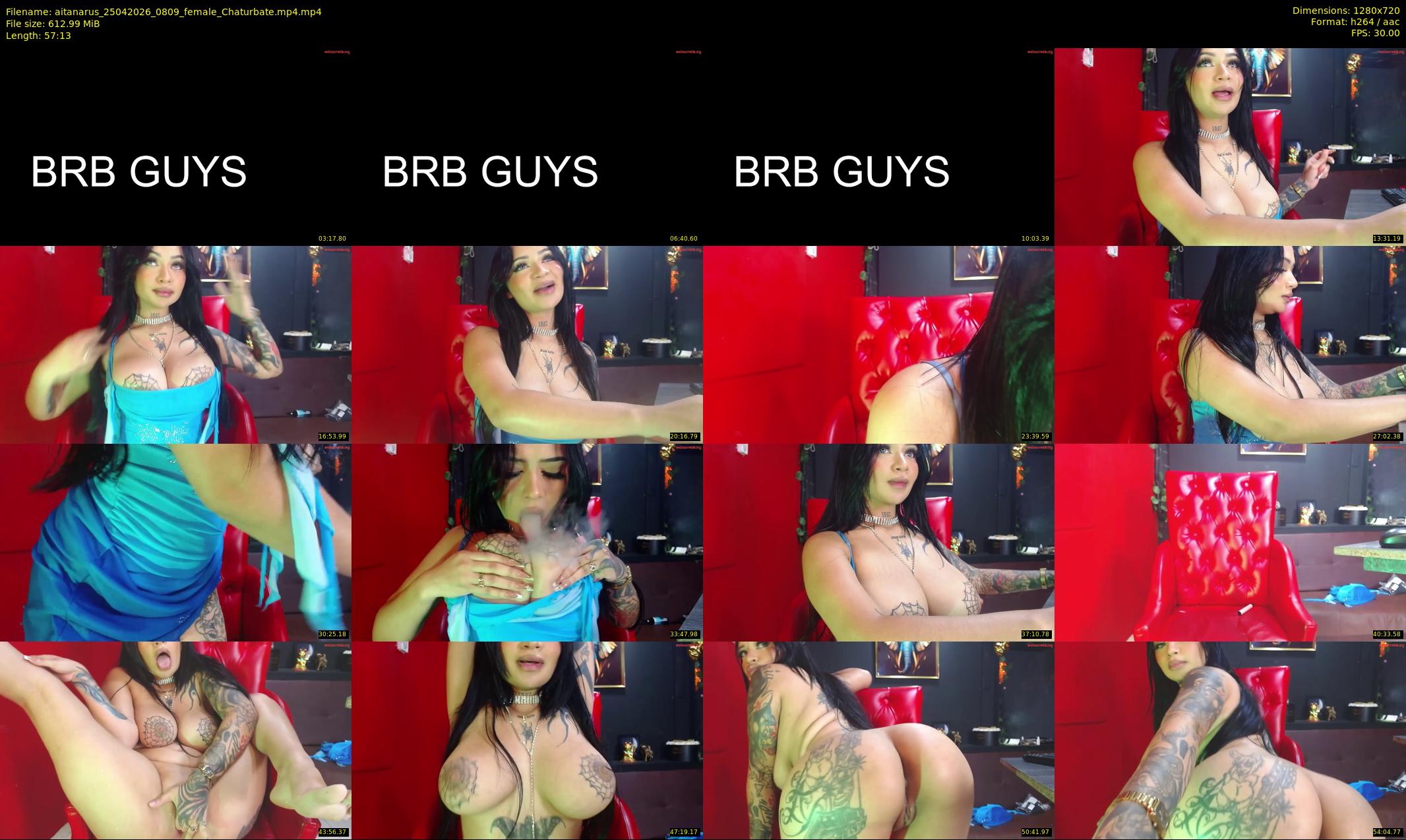 aitanarus — 58 minute Chaturbate female cam show recording, 720p, Apr 25, 2026