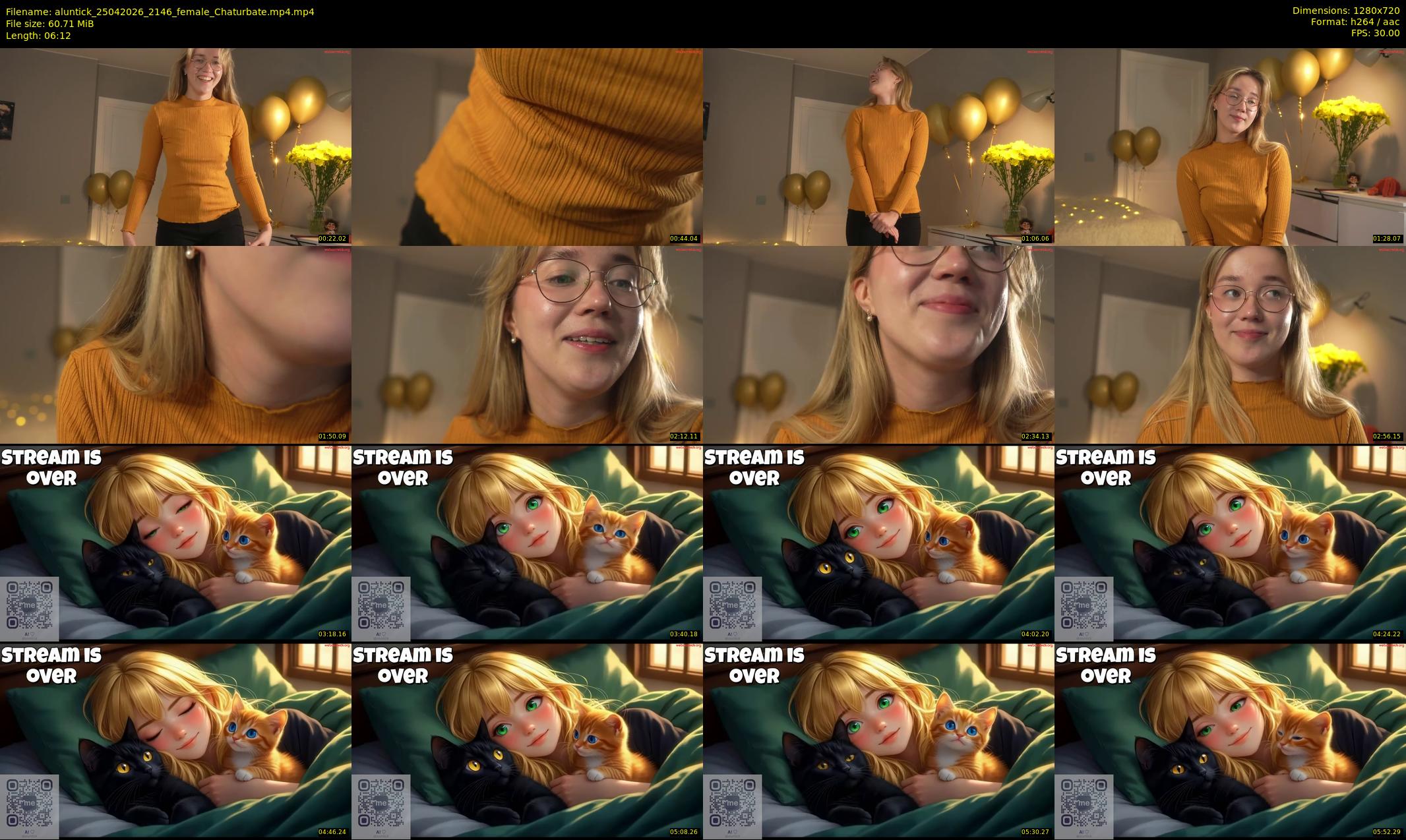 aluntick — 7 minute Chaturbate female cam show recording, 720p, Apr 25, 2026