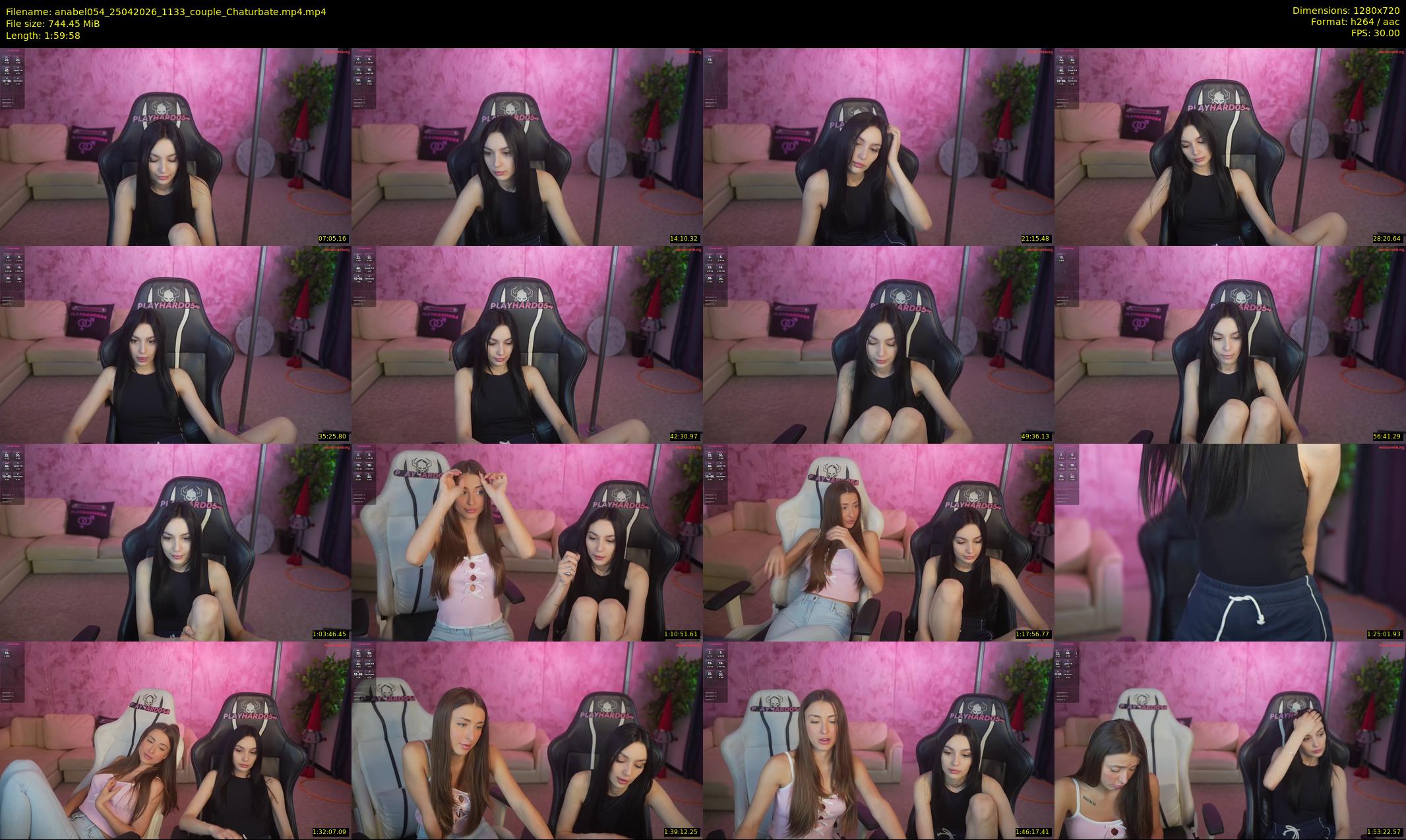 anabel054 — 120 minute Chaturbate female cam show recording, 720p, Apr 25, 2026