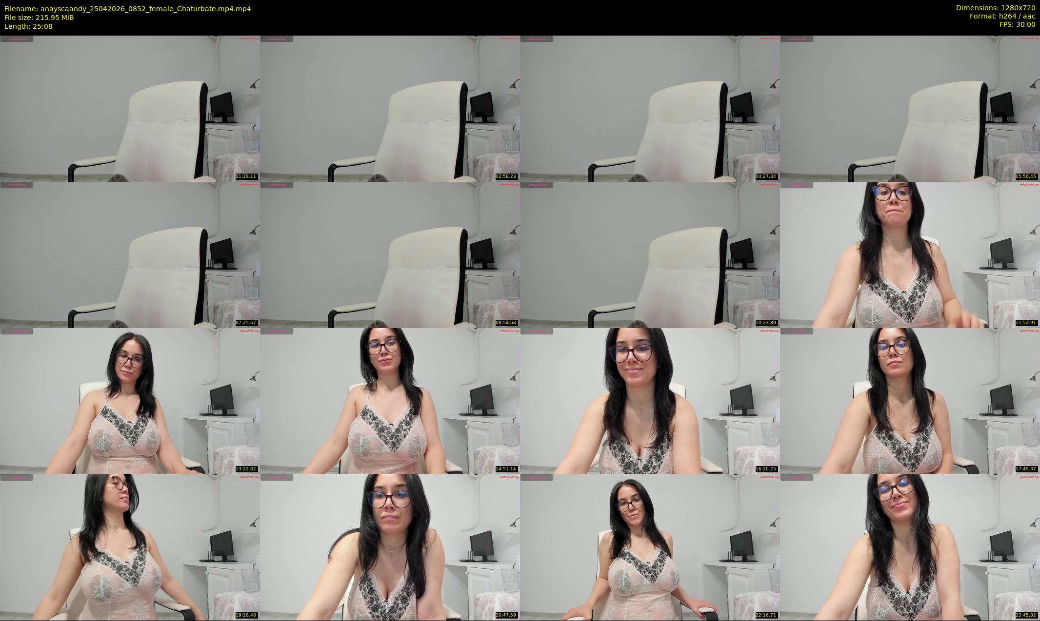 anayscaandy — 26 minute Chaturbate female cam show recording, 720p, Apr 25, 2026