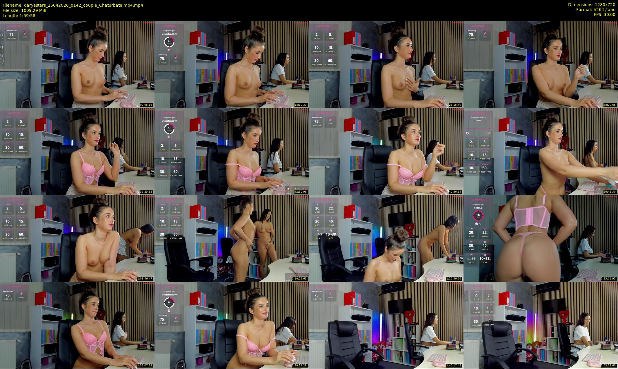 daryastars — 120 minute Chaturbate couple cam show recording, 720p, Apr 26, 2026