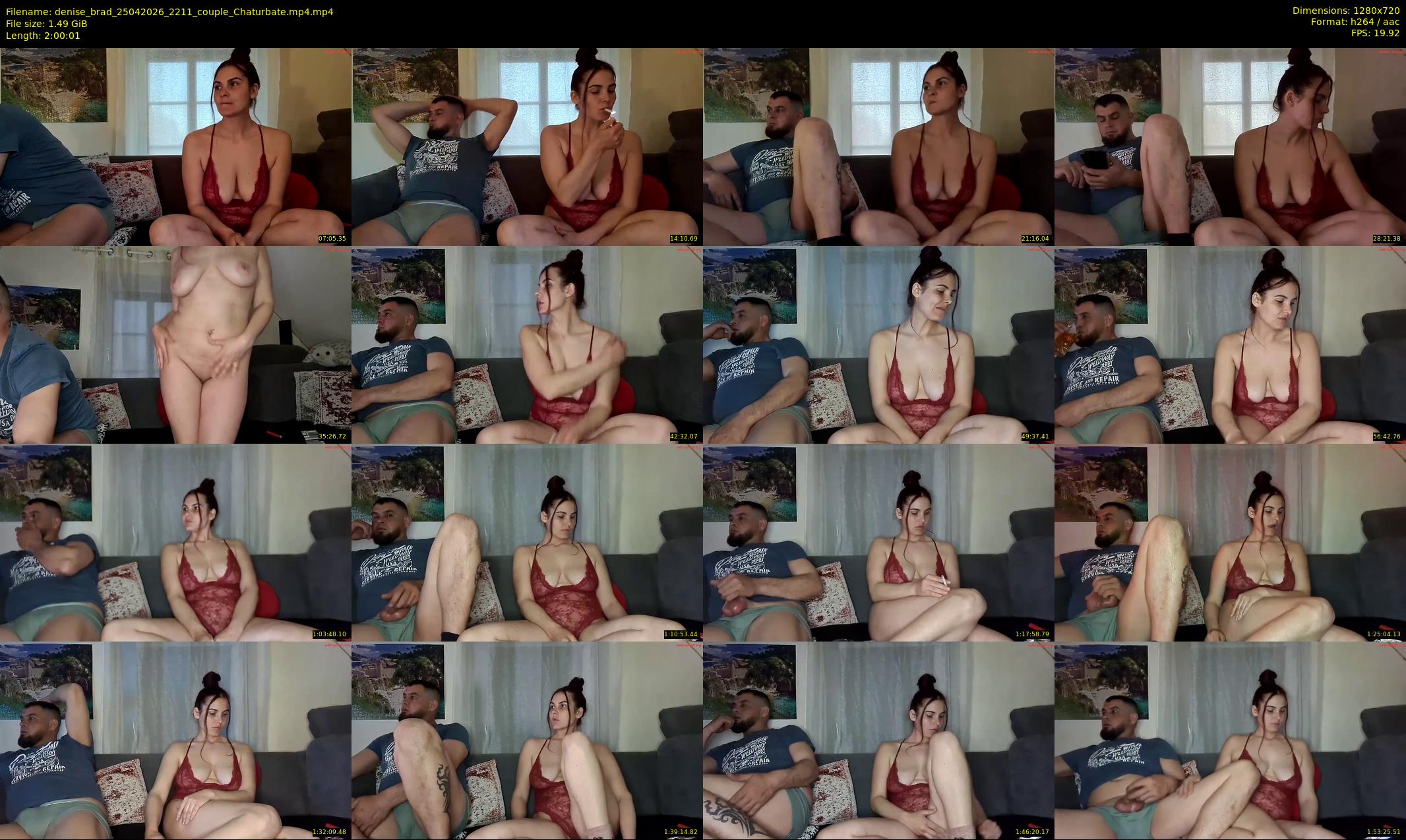 denise_brad — 121 minute Chaturbate couple cam show recording, 720p, Apr 25, 2026